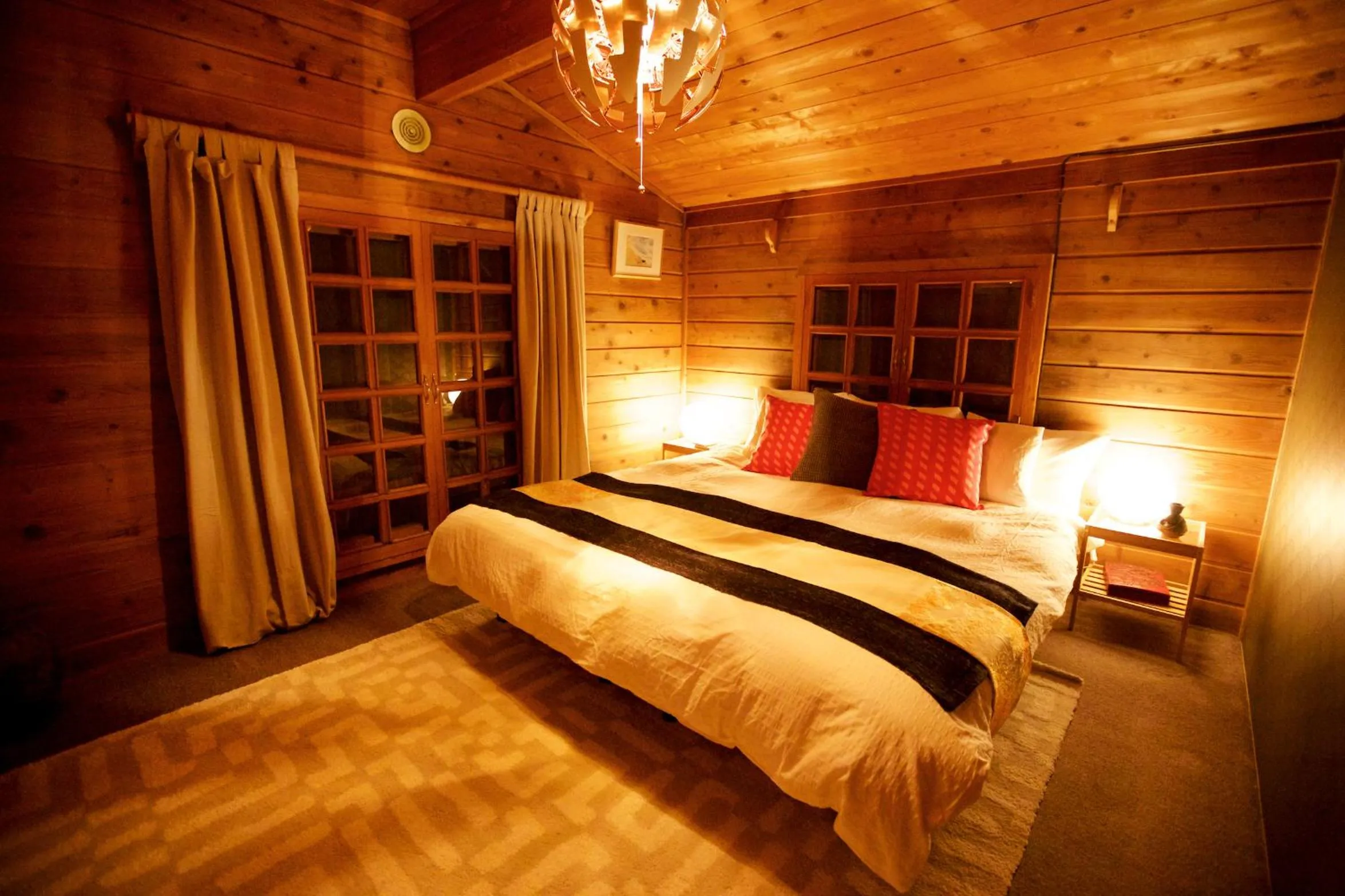 Bed in Snowball Chalet at Madarao Mountain