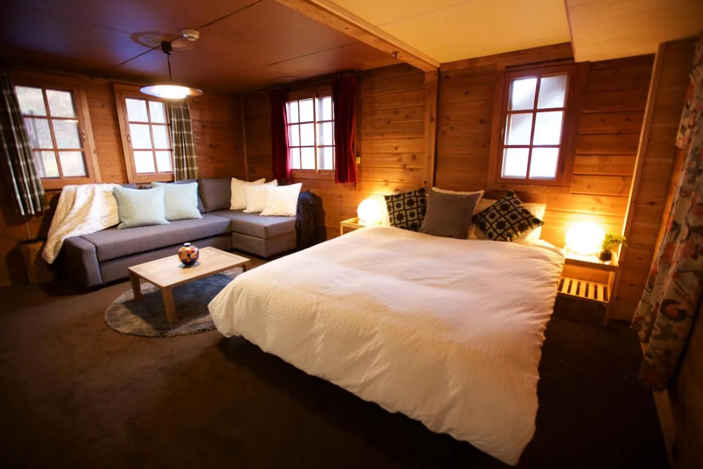 Bed in Snowball Chalet at Madarao Mountain