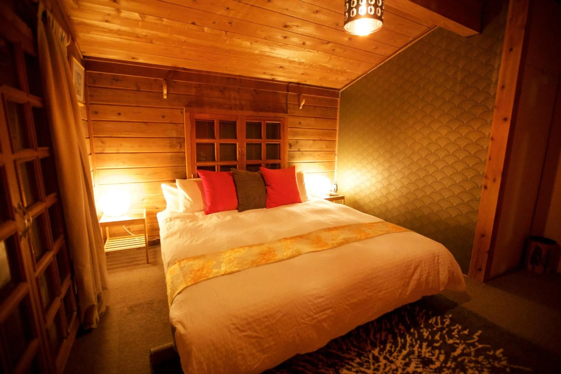 Bed in Snowball Chalet at Madarao Mountain