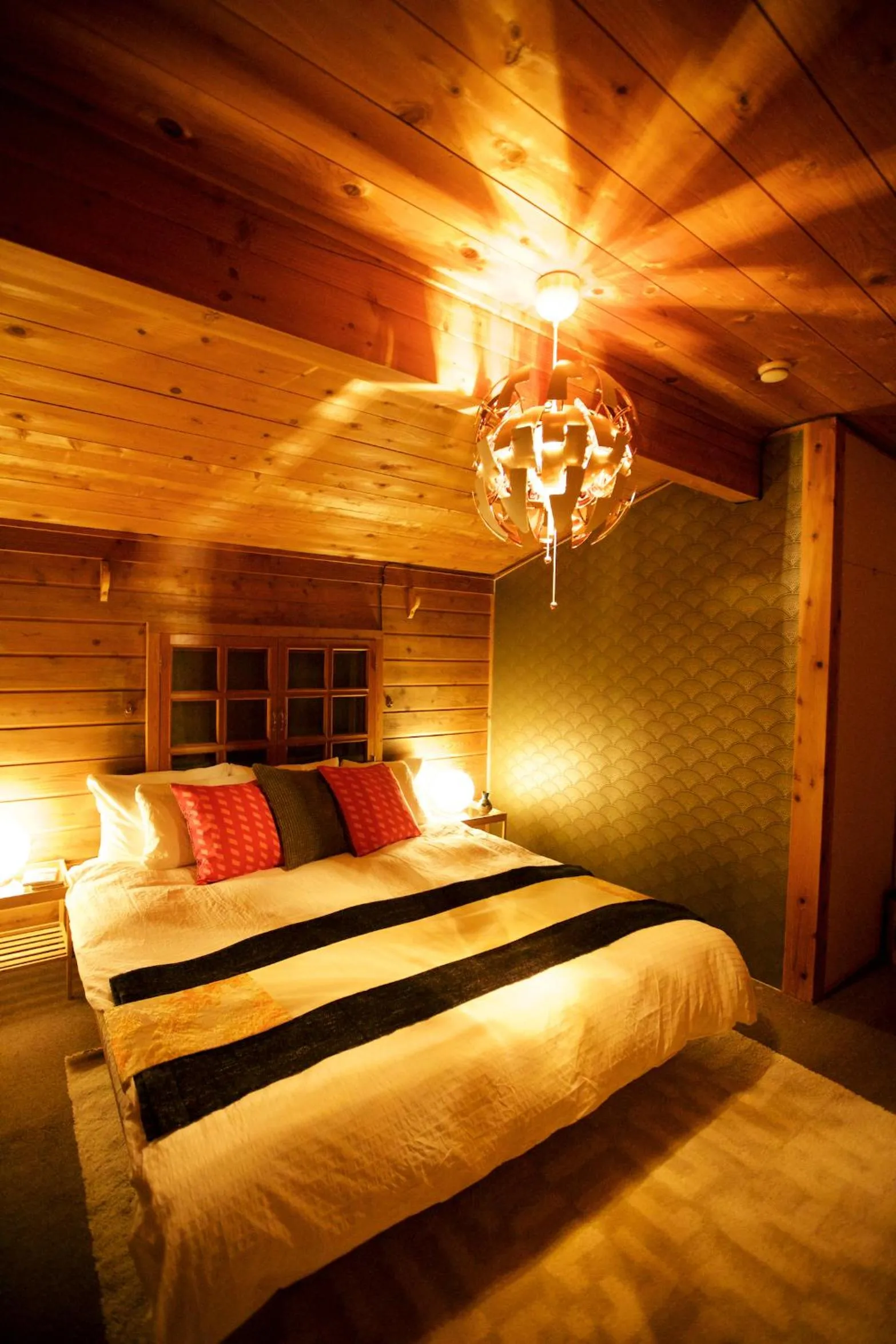Bed in Snowball Chalet at Madarao Mountain