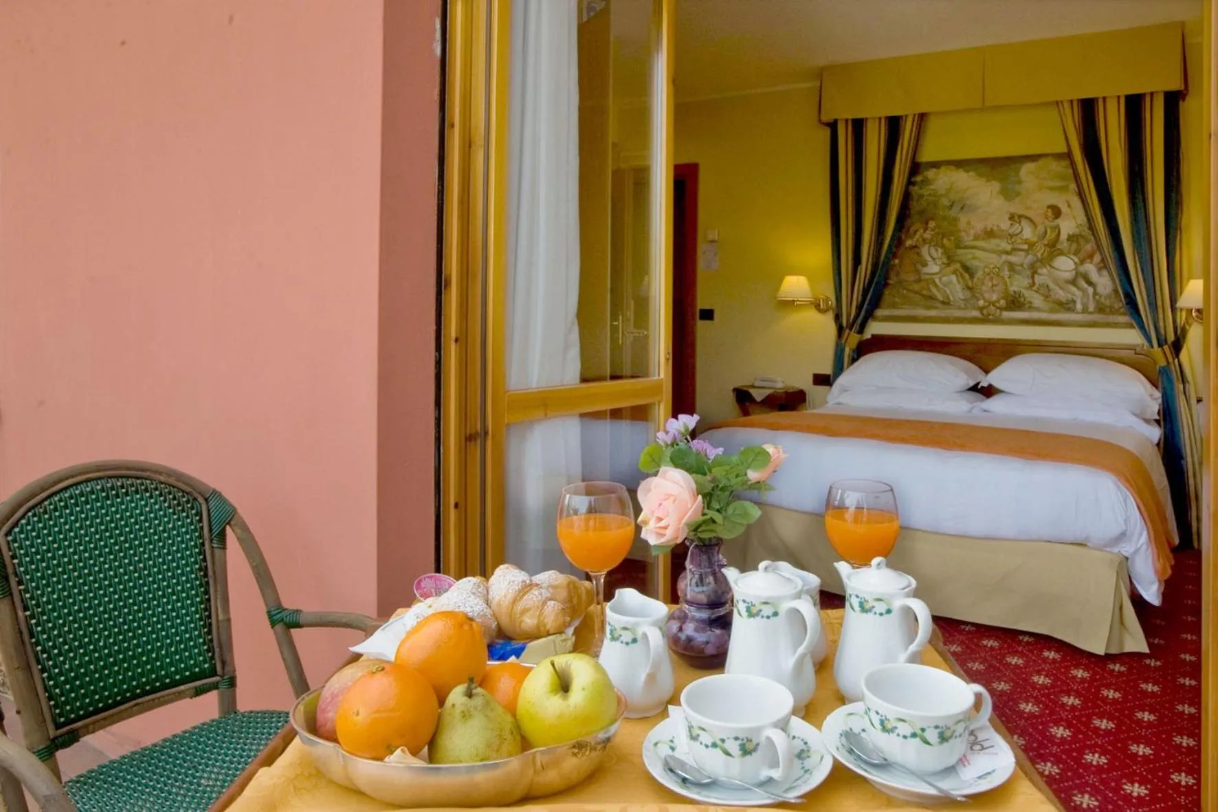 Bed in Hotel Ferrari