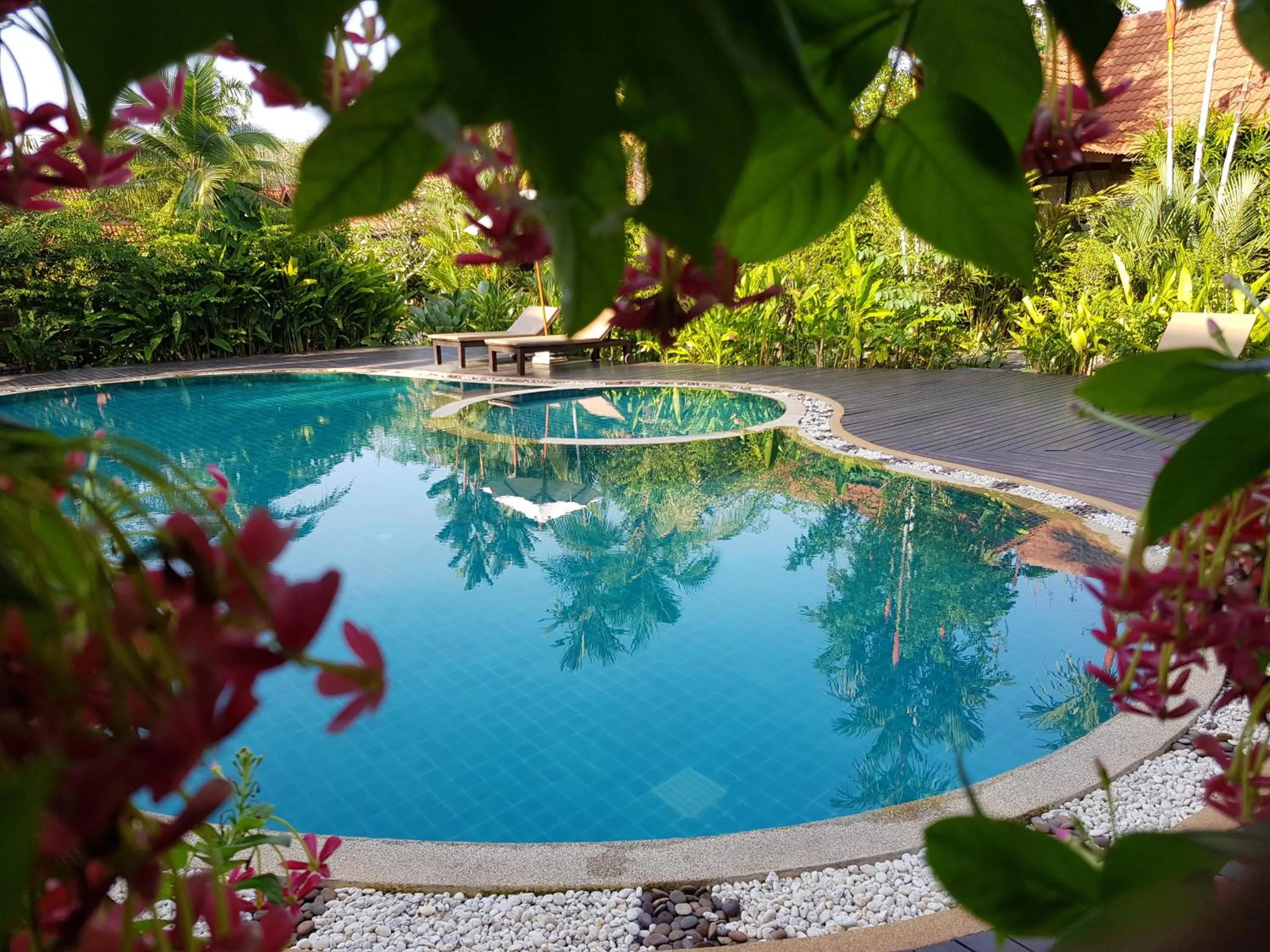 Pool view in Tropicana Lanta Resort