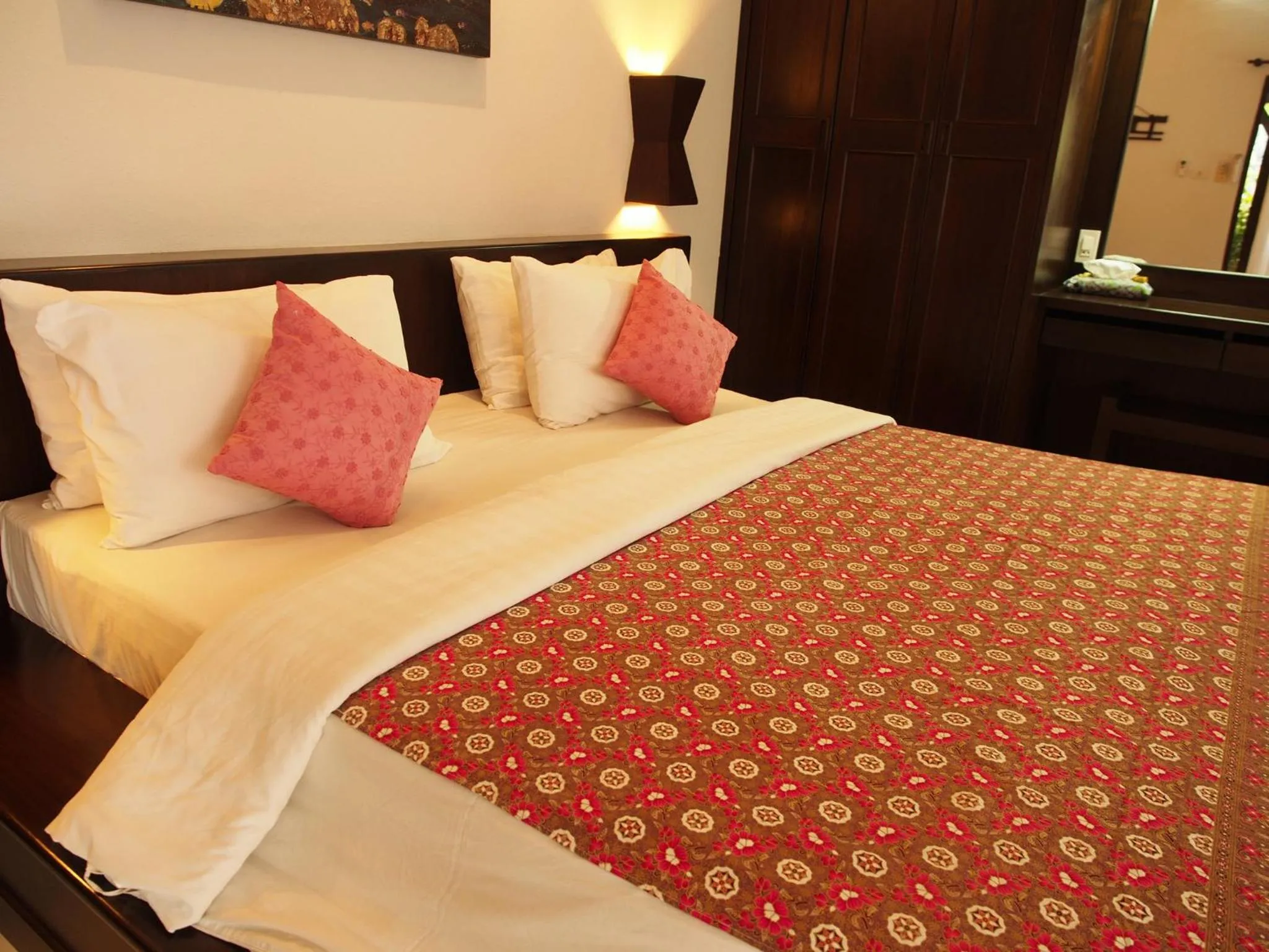 Bed in Tropicana Lanta Resort