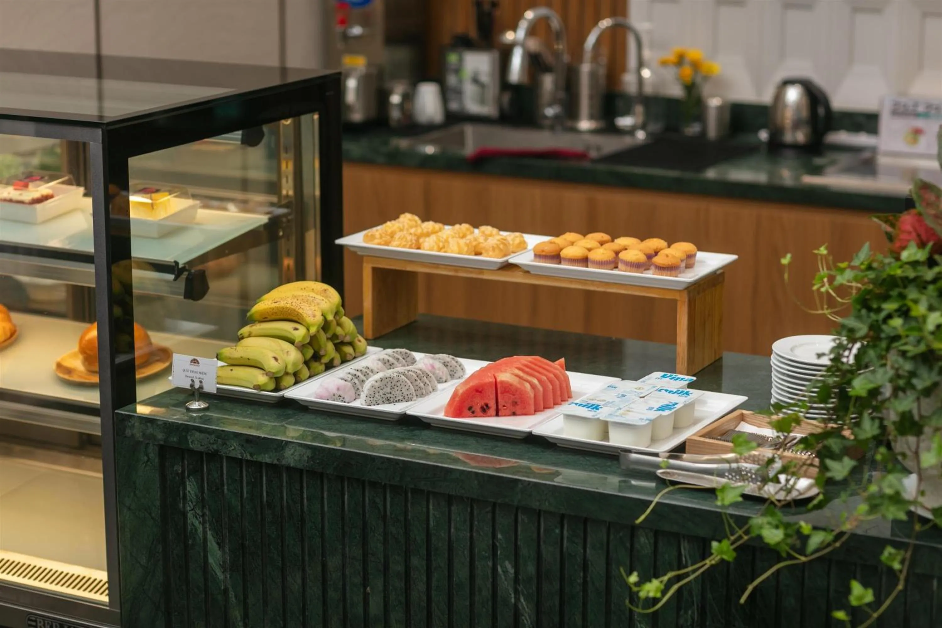 Buffet breakfast in Hong Ngoc Cochinchine Boutique Hotel & Spa