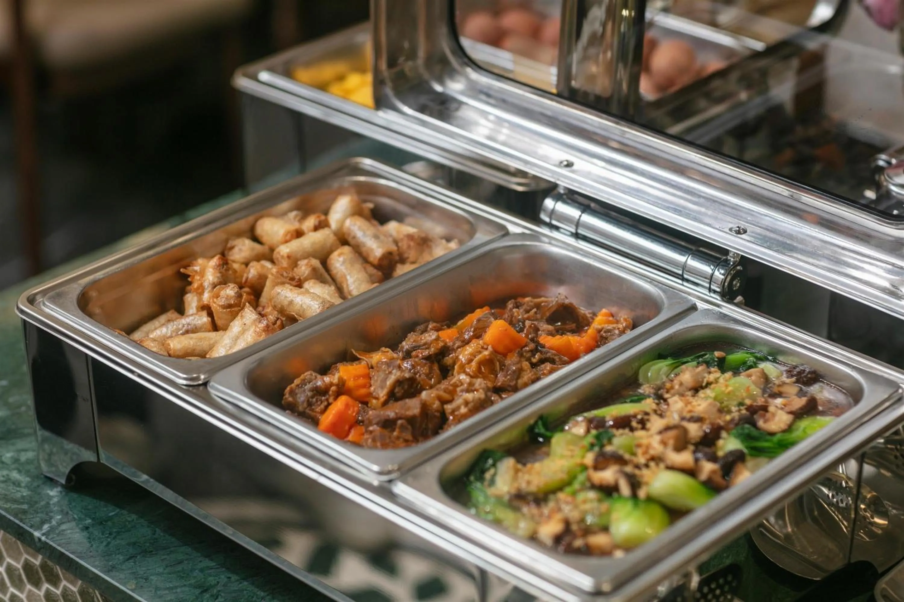 Buffet breakfast in Hong Ngoc Cochinchine Boutique Hotel & Spa