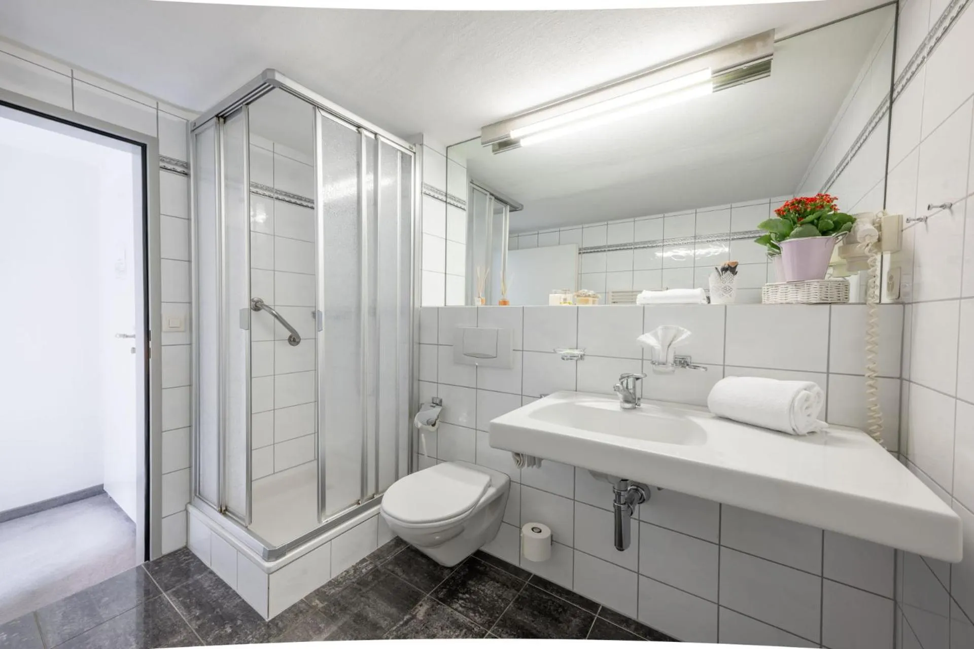 Shower in Hotel Alpina