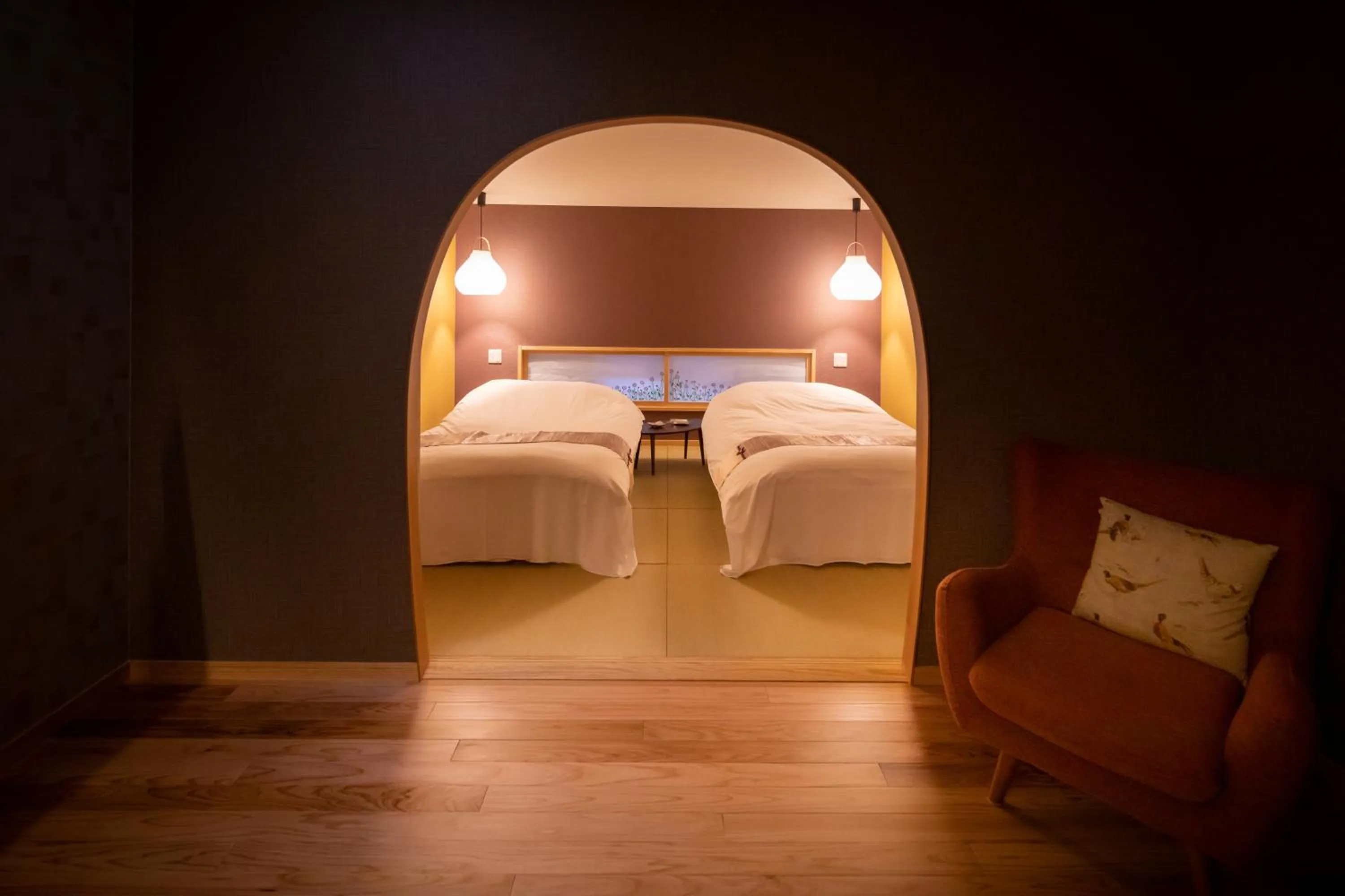 Bedroom, Bed in Mori no Nanakusa