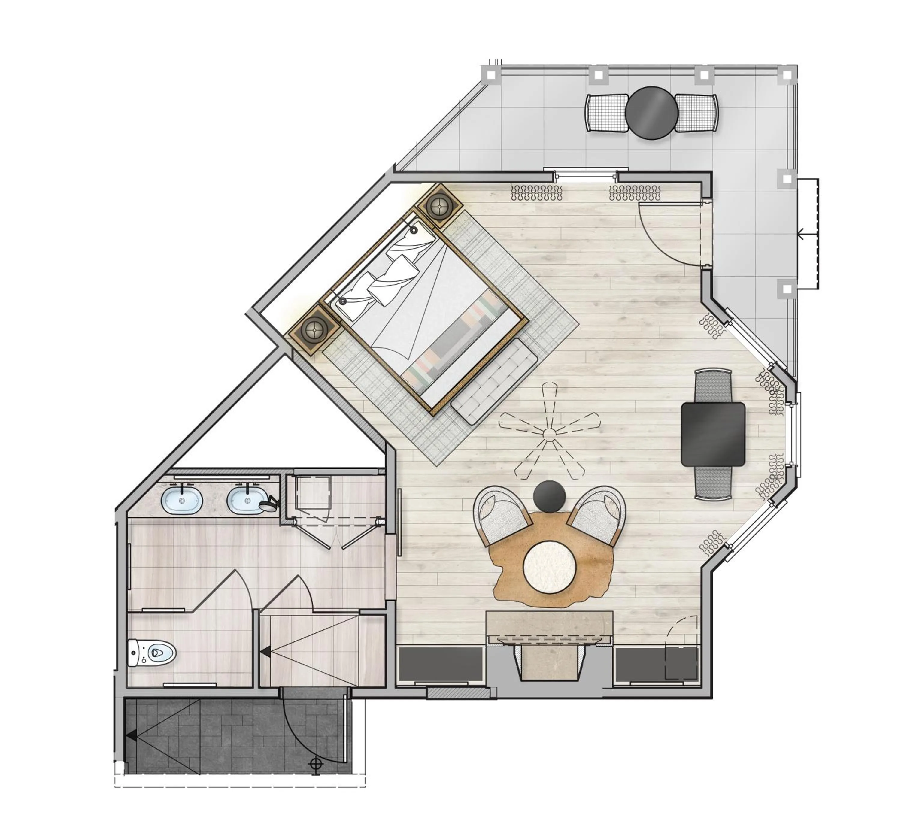 Floor plan in MacArthur Place Inn & Spa
