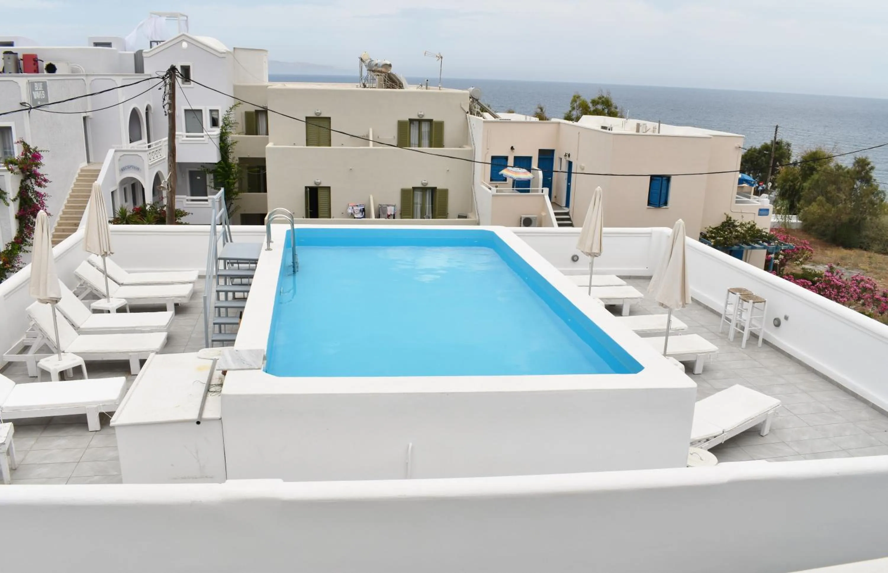 Pool view in Zacharakis Studios