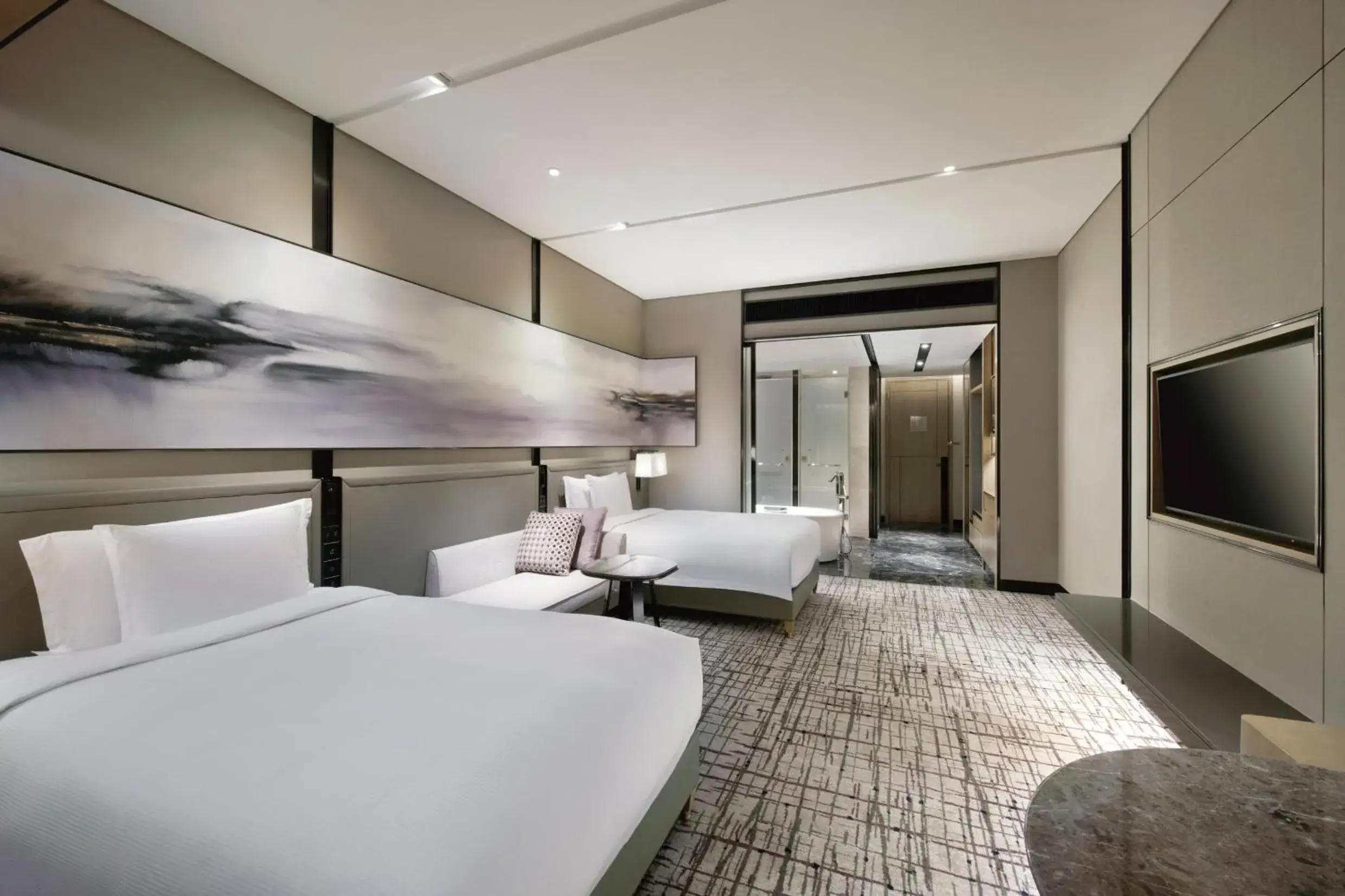 Standard Twin Room with Garden View in Crowne Plaza Shanghai Pujiang by IHG Standard Twin Room with Garden View in Crowne Plaza Shanghai Pujiang by IHG