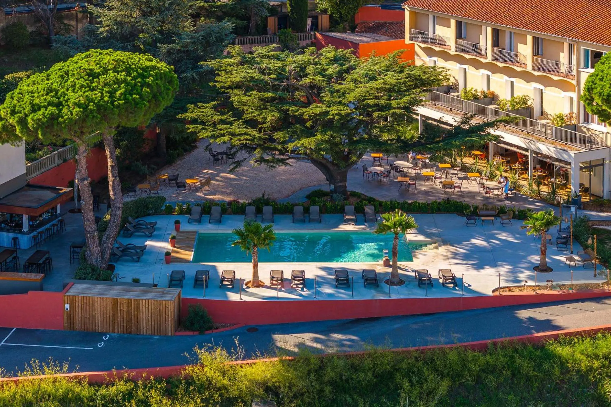 Bird's eye view in Les Jardins du Cèdre, Boutique hôtel & gastronomie