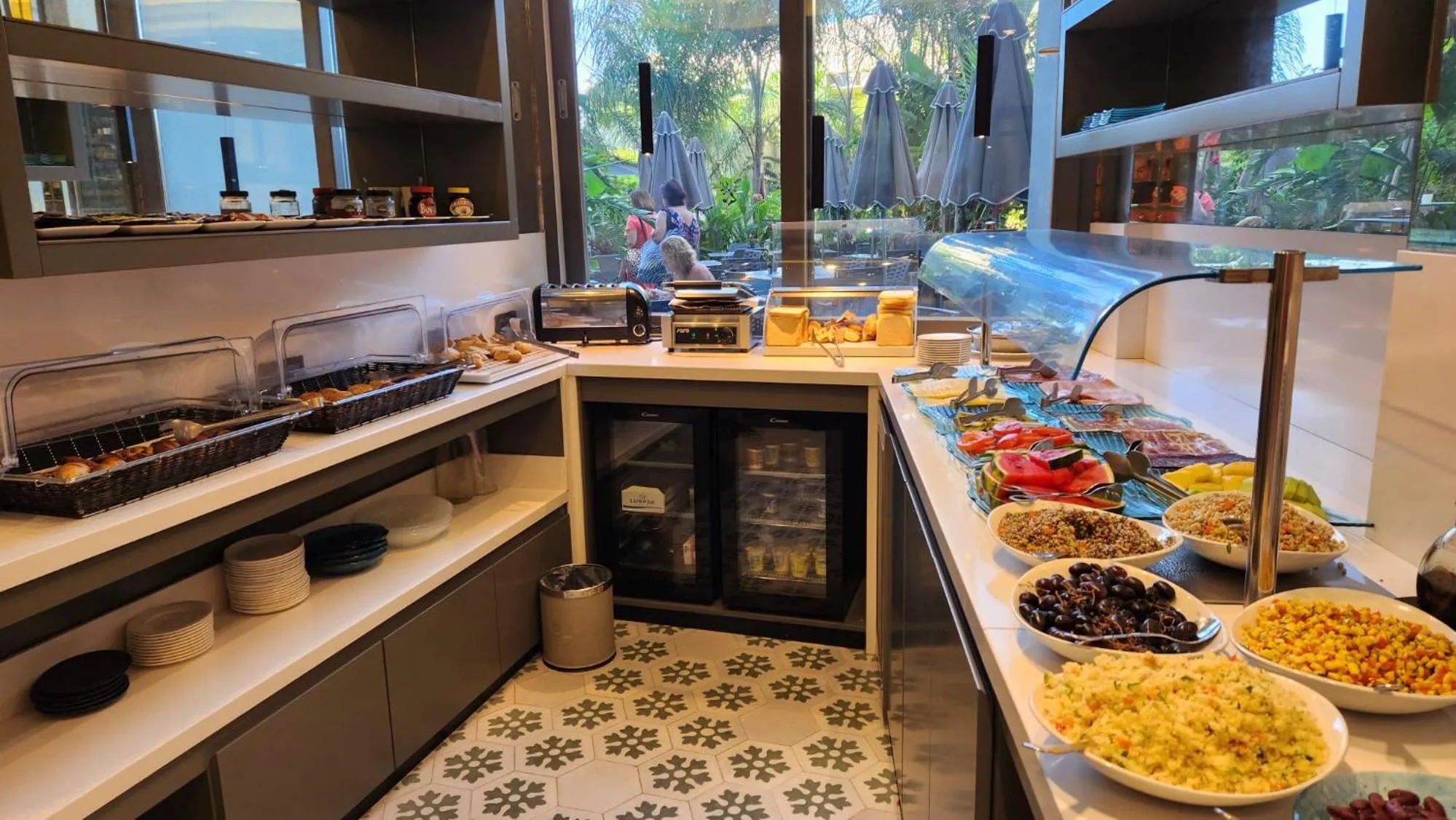 Buffet breakfast in The Village Boutique and SPA