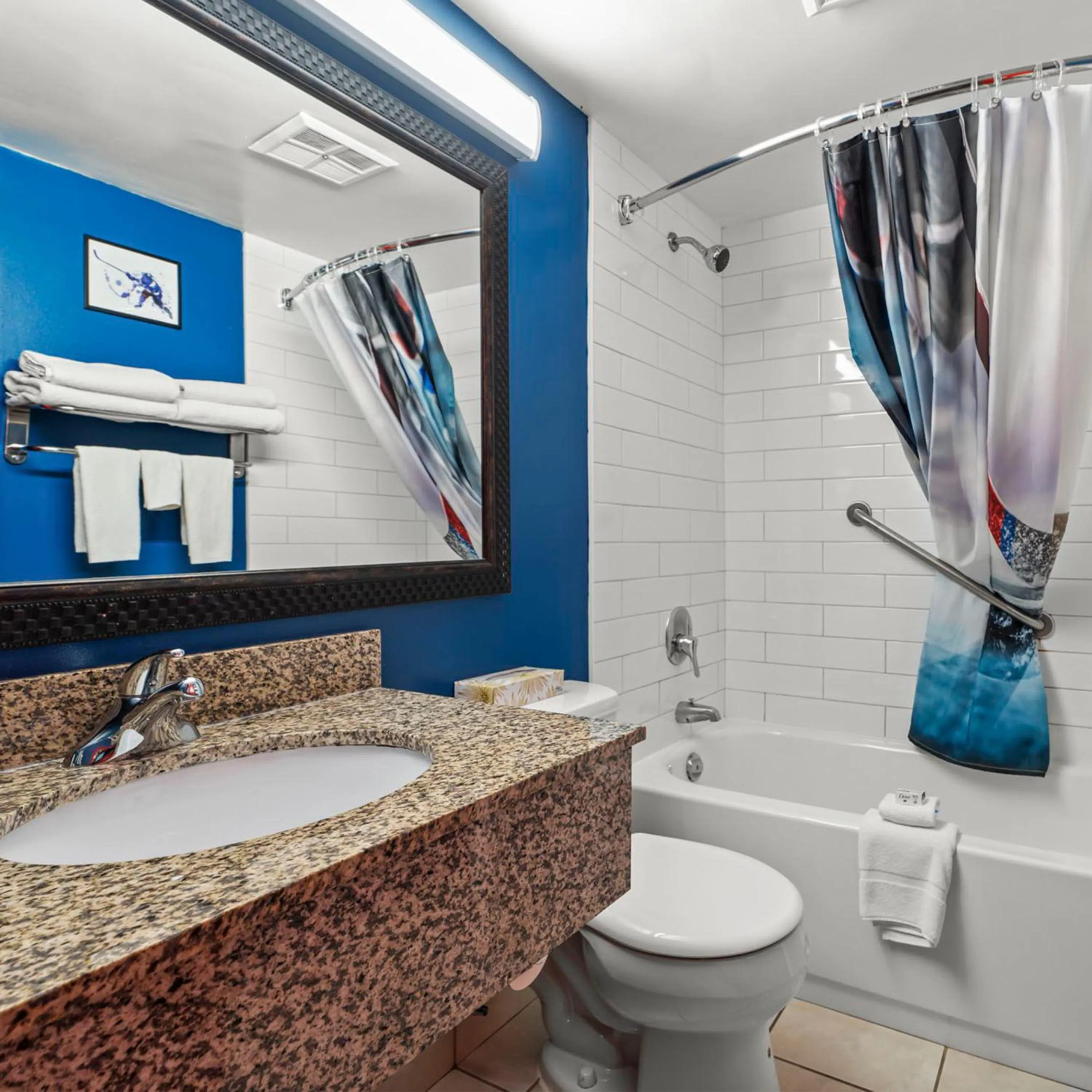 Bathroom in Travelodge Hotel by Wyndham Saskatoon