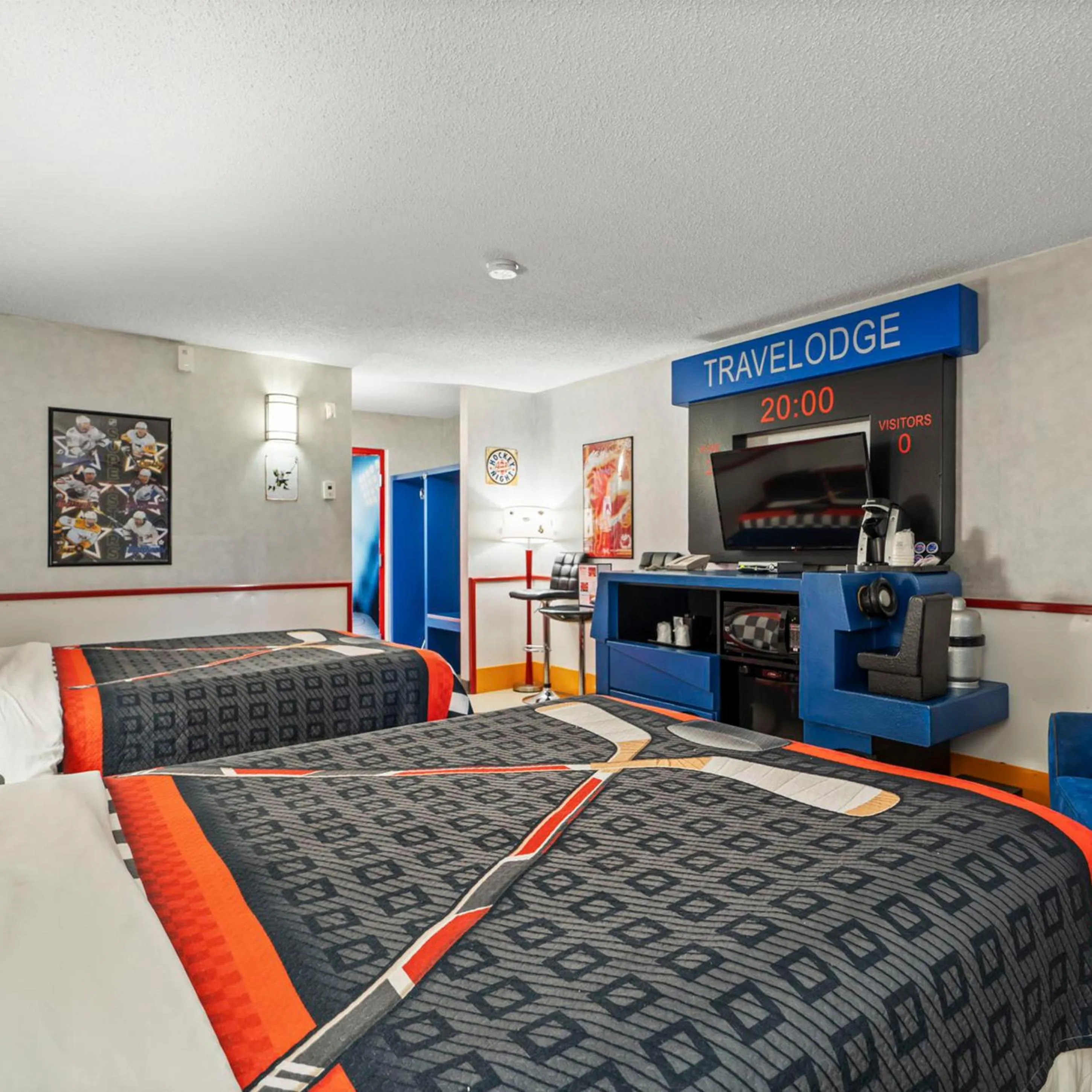 Bed in Travelodge Hotel by Wyndham Saskatoon