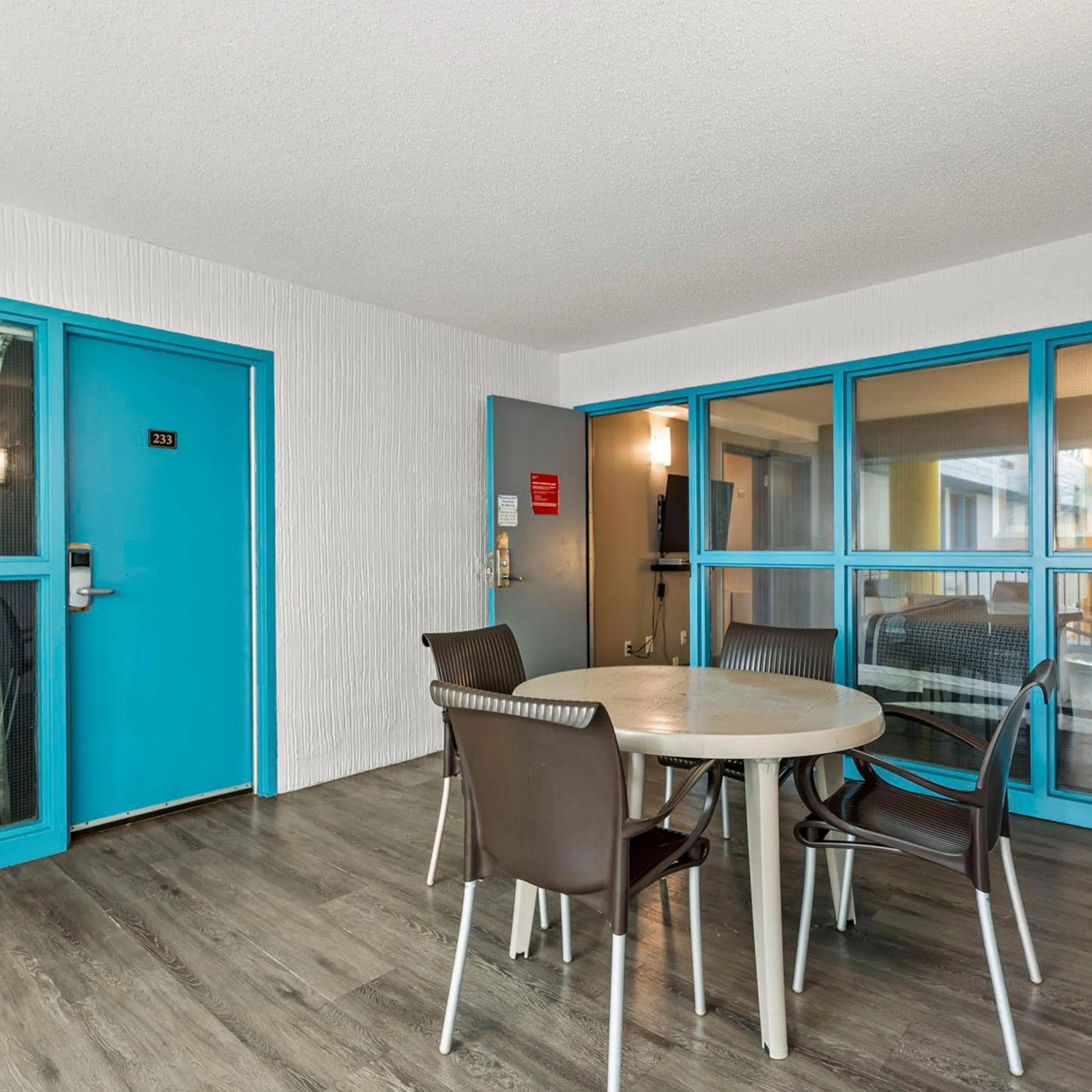 Patio in Travelodge Hotel by Wyndham Saskatoon