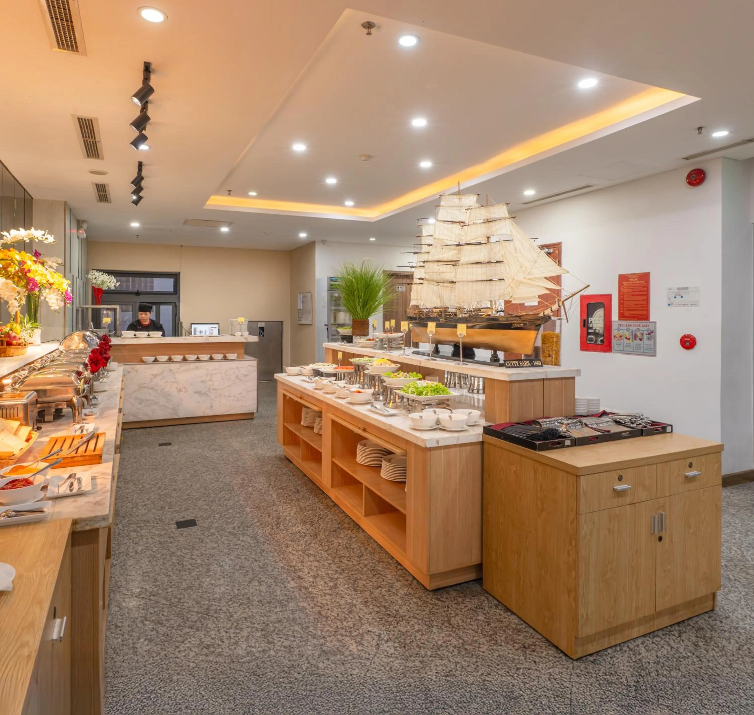 Buffet breakfast in Gosia Hotel