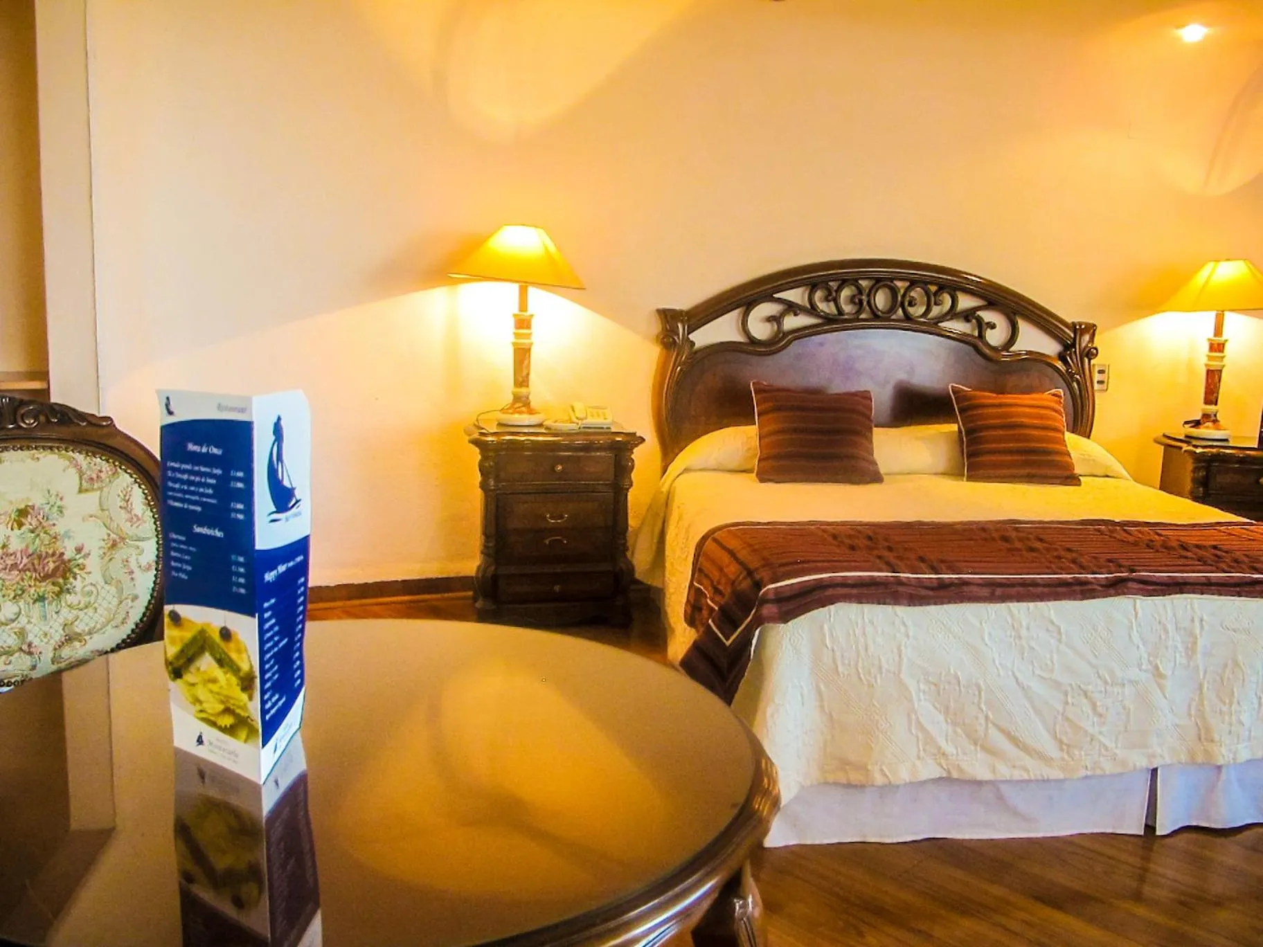 Decorative detail, Bed in Hotel Montecarlo Viña del Mar