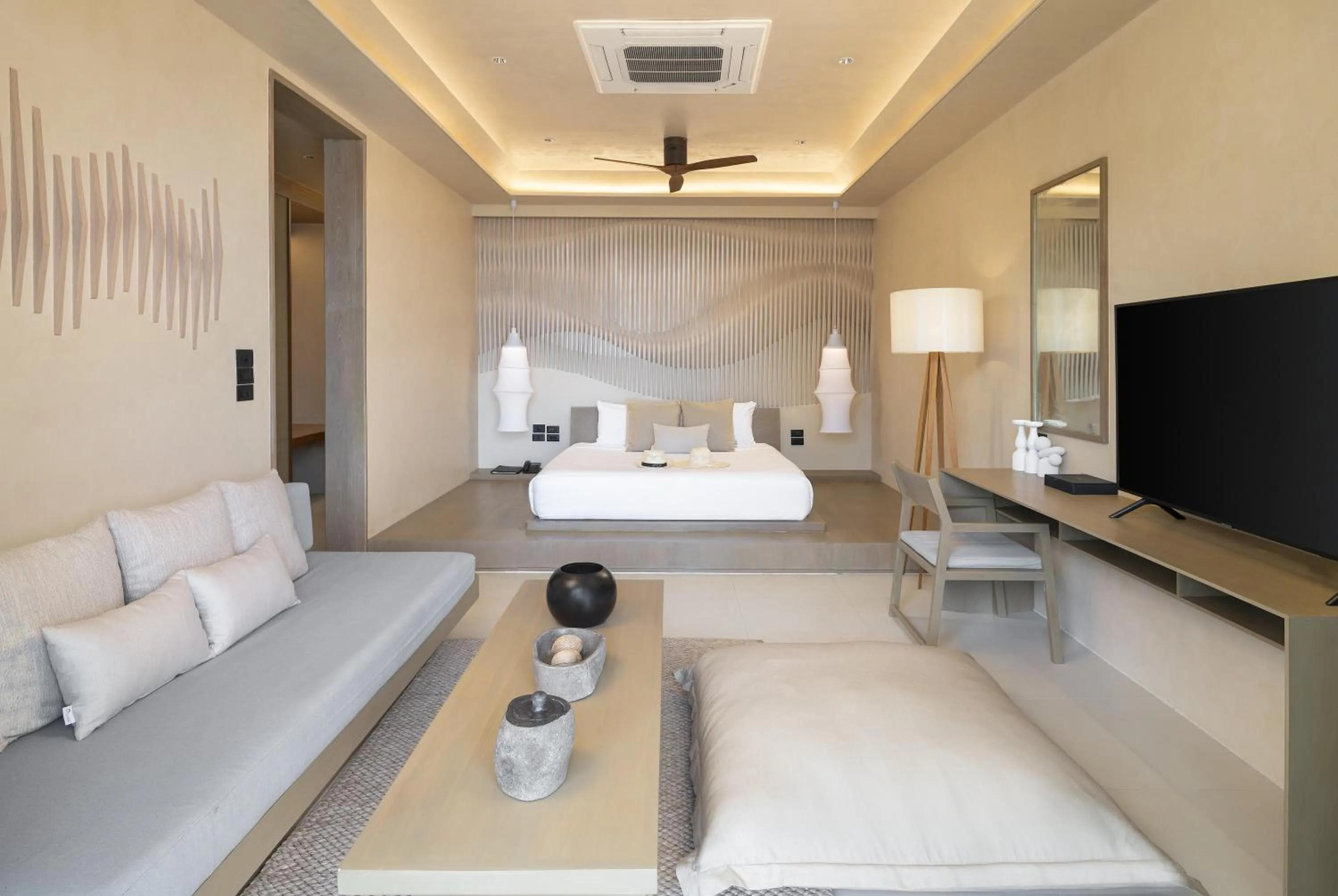 Bed in Idyllic Concept Resort