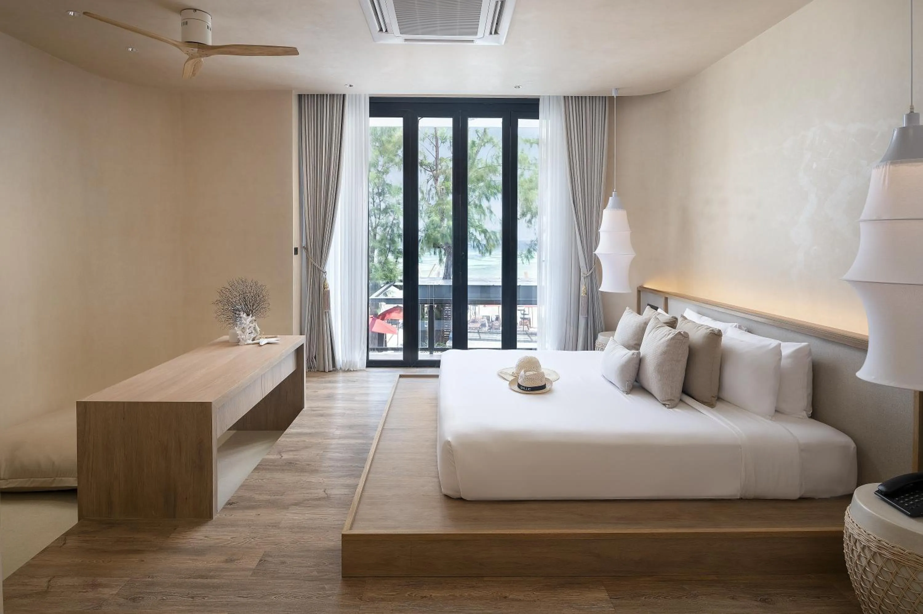 Bed in Idyllic Concept Resort