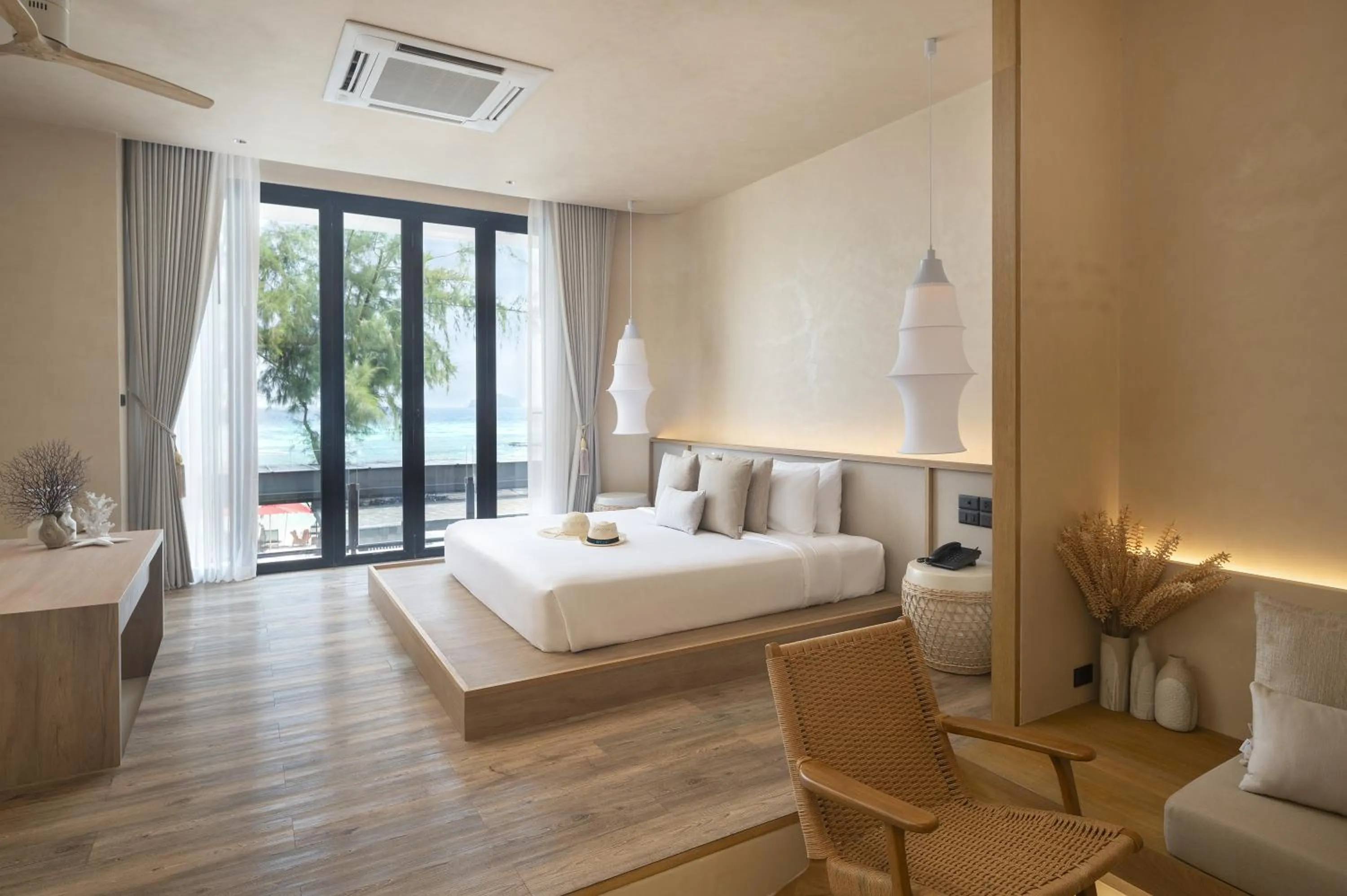 Bed in Idyllic Concept Resort