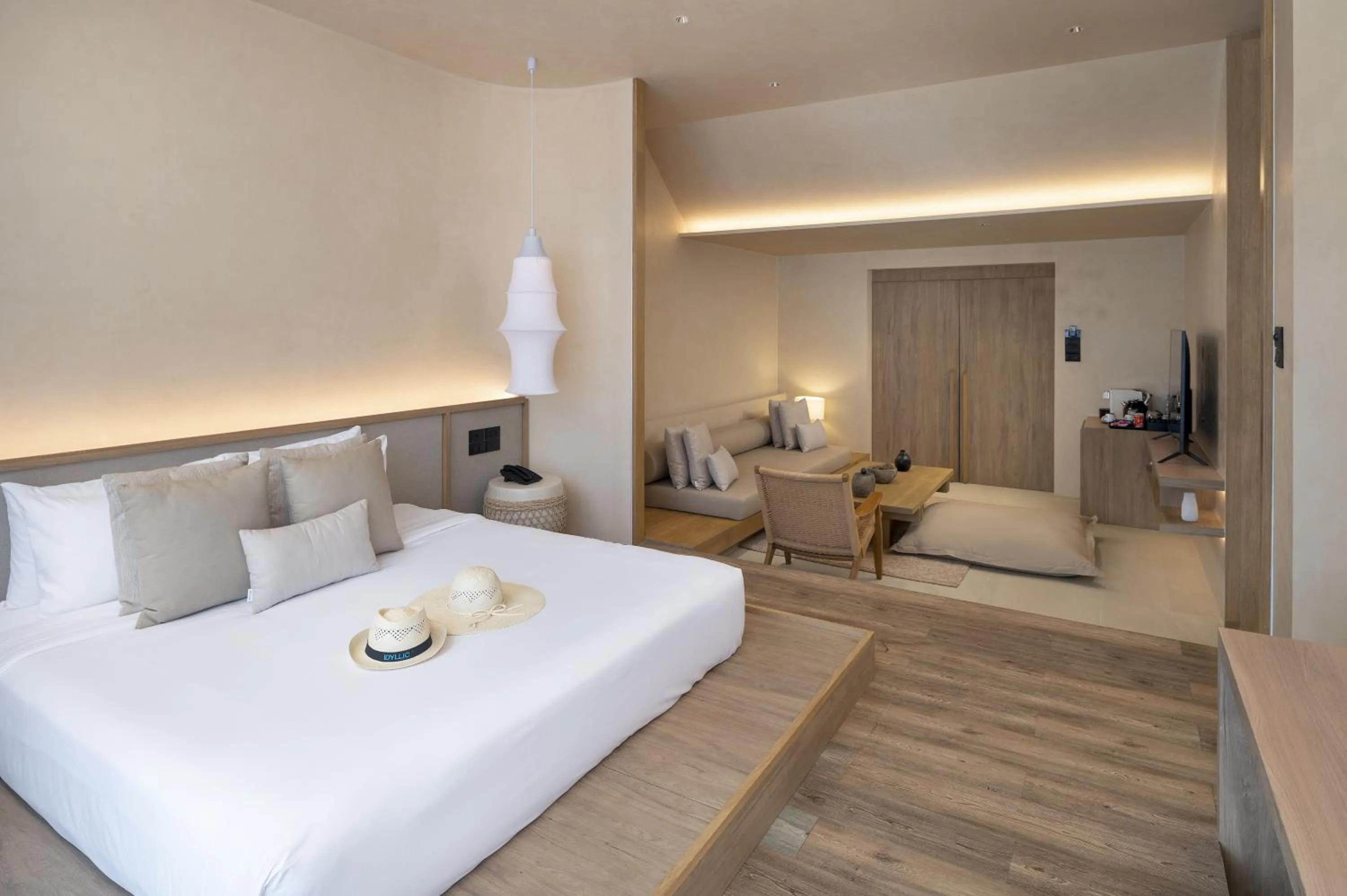 Bed in Idyllic Concept Resort