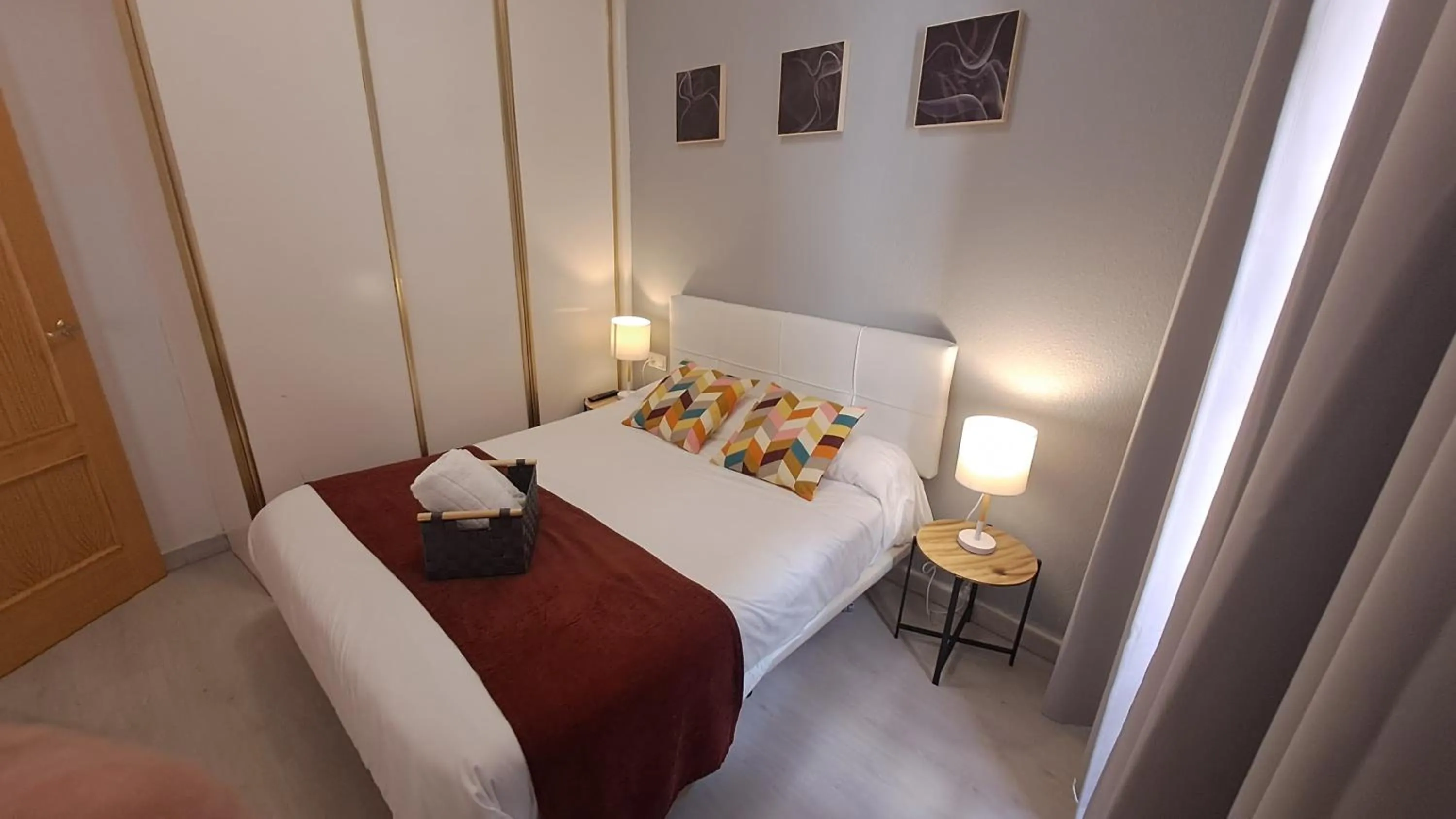 Bedroom, Bed in Nest Style Granada