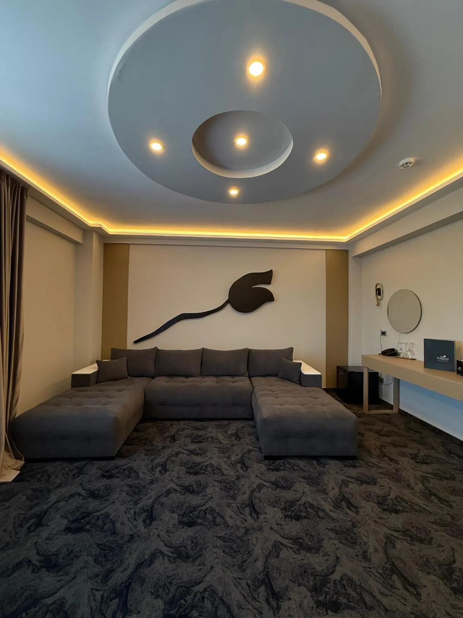 Bed in Black Tulip Hotel