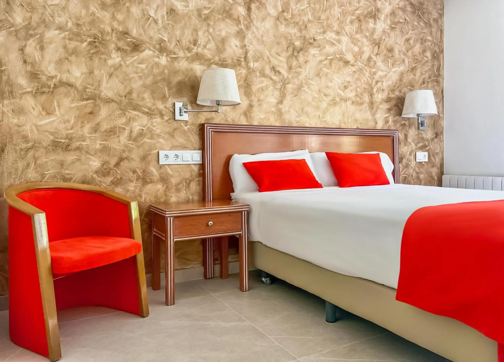 Bed in Hotel Los Arces