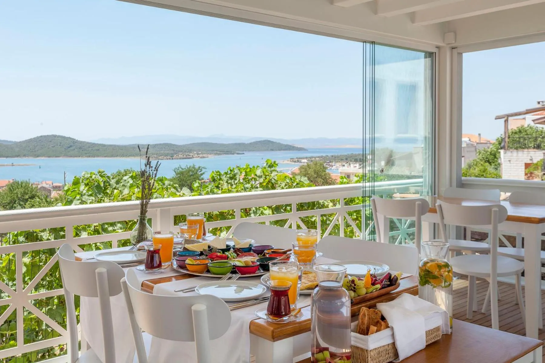 Breakfast in Cunda Pur Beyaz Hotel