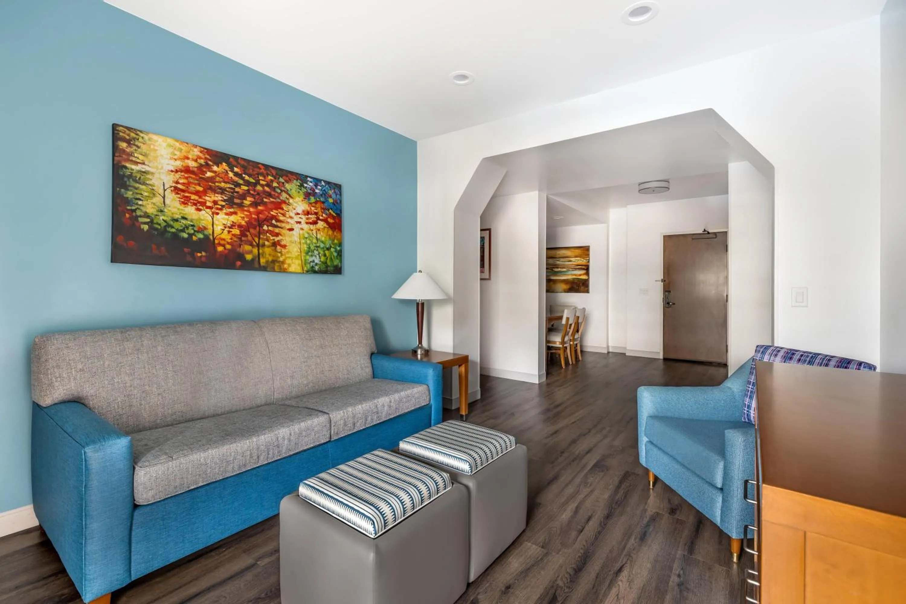 Living room in Hilton Vacation Club Cancun Resort Las Vegas