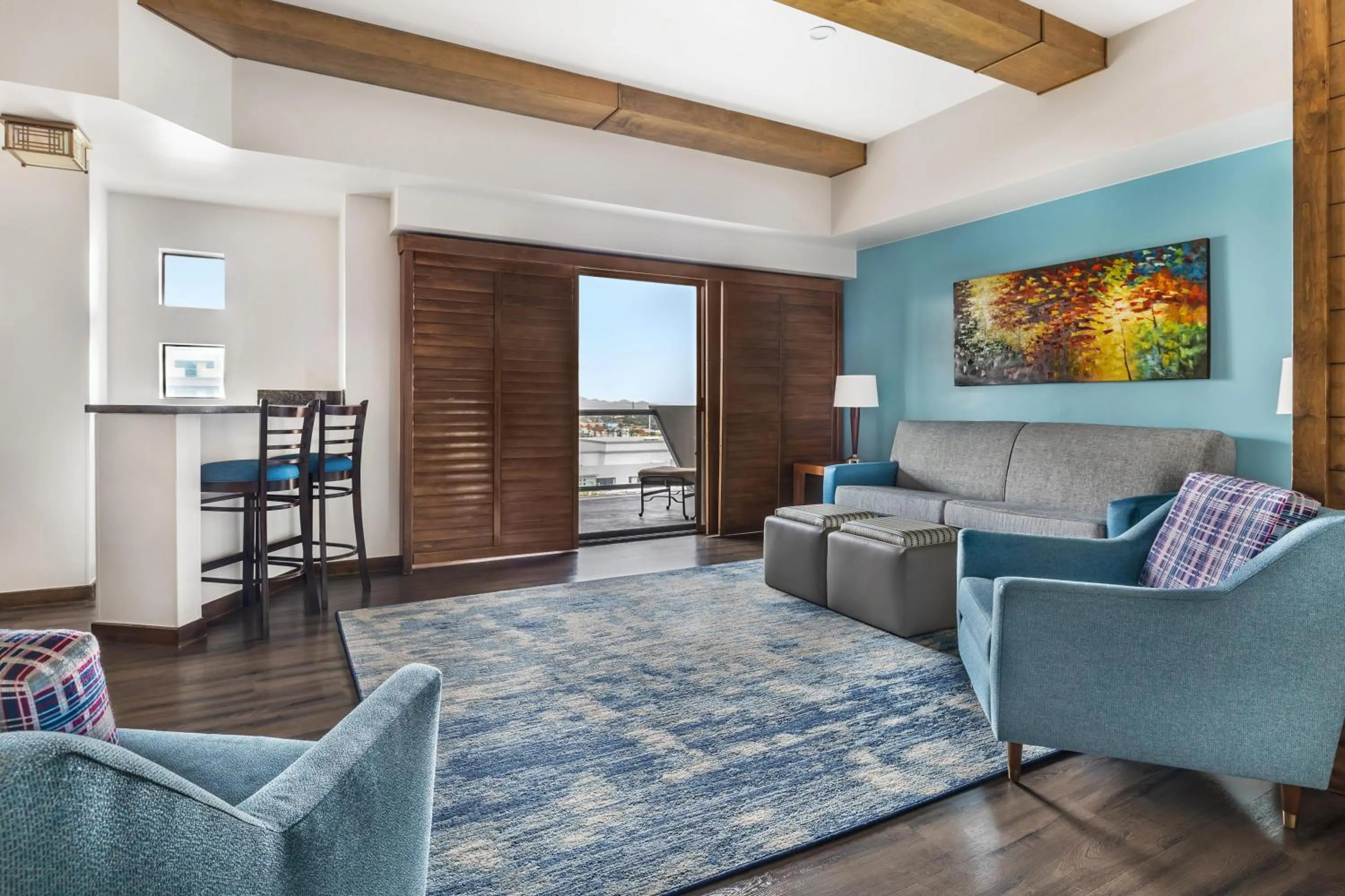 Living room in Hilton Vacation Club Cancun Resort Las Vegas