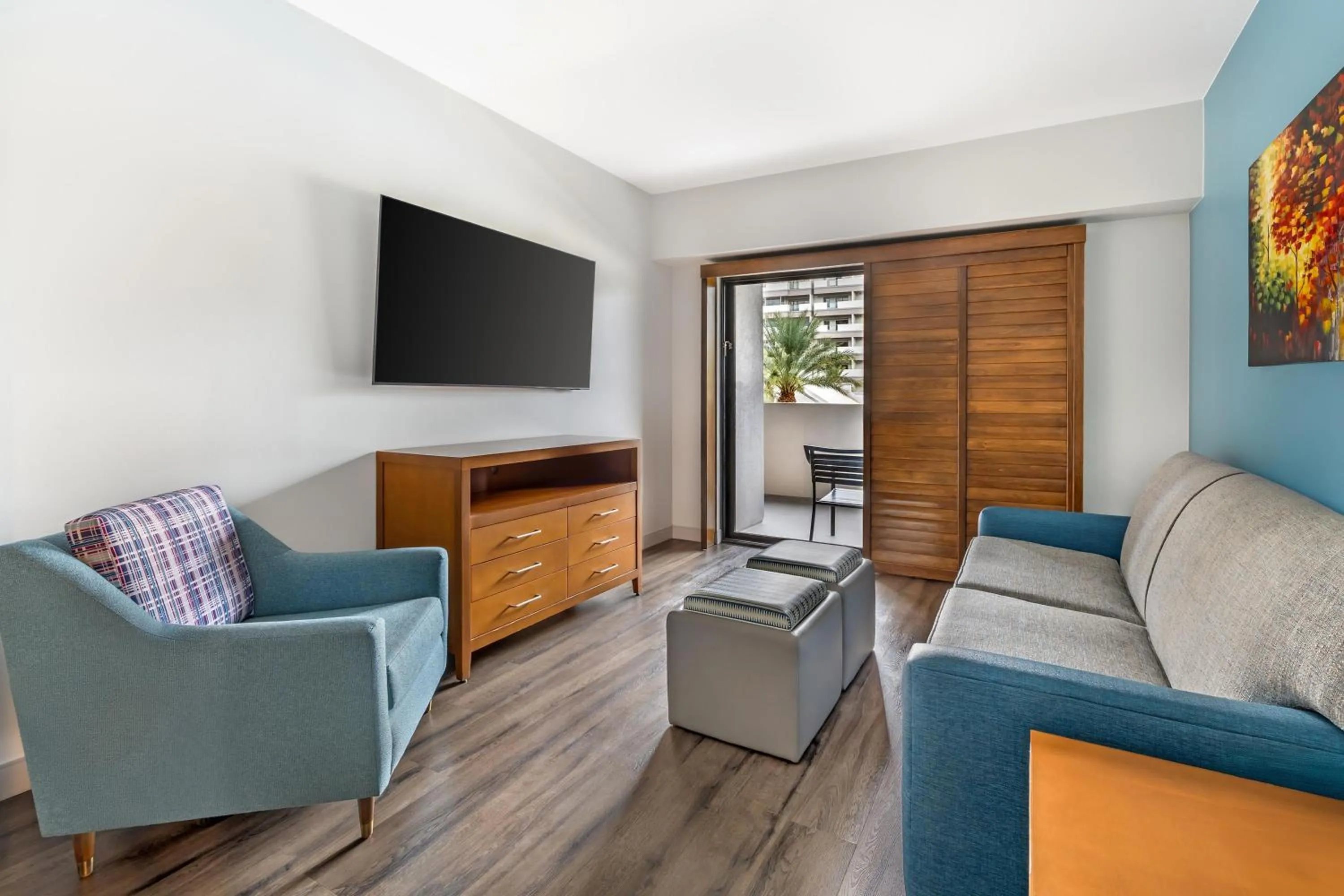 Living room in Hilton Vacation Club Cancun Resort Las Vegas