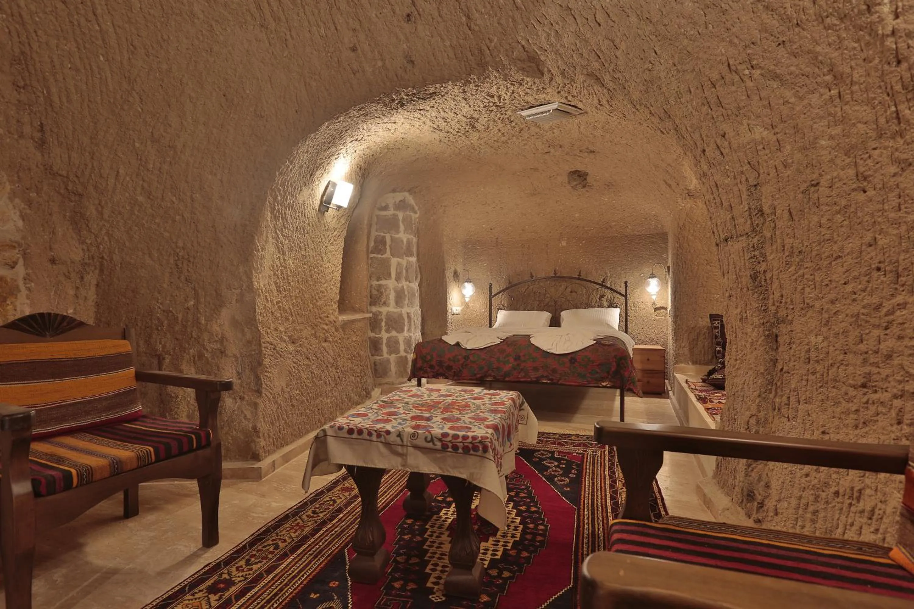 Seating area in Yoruk Stone House
