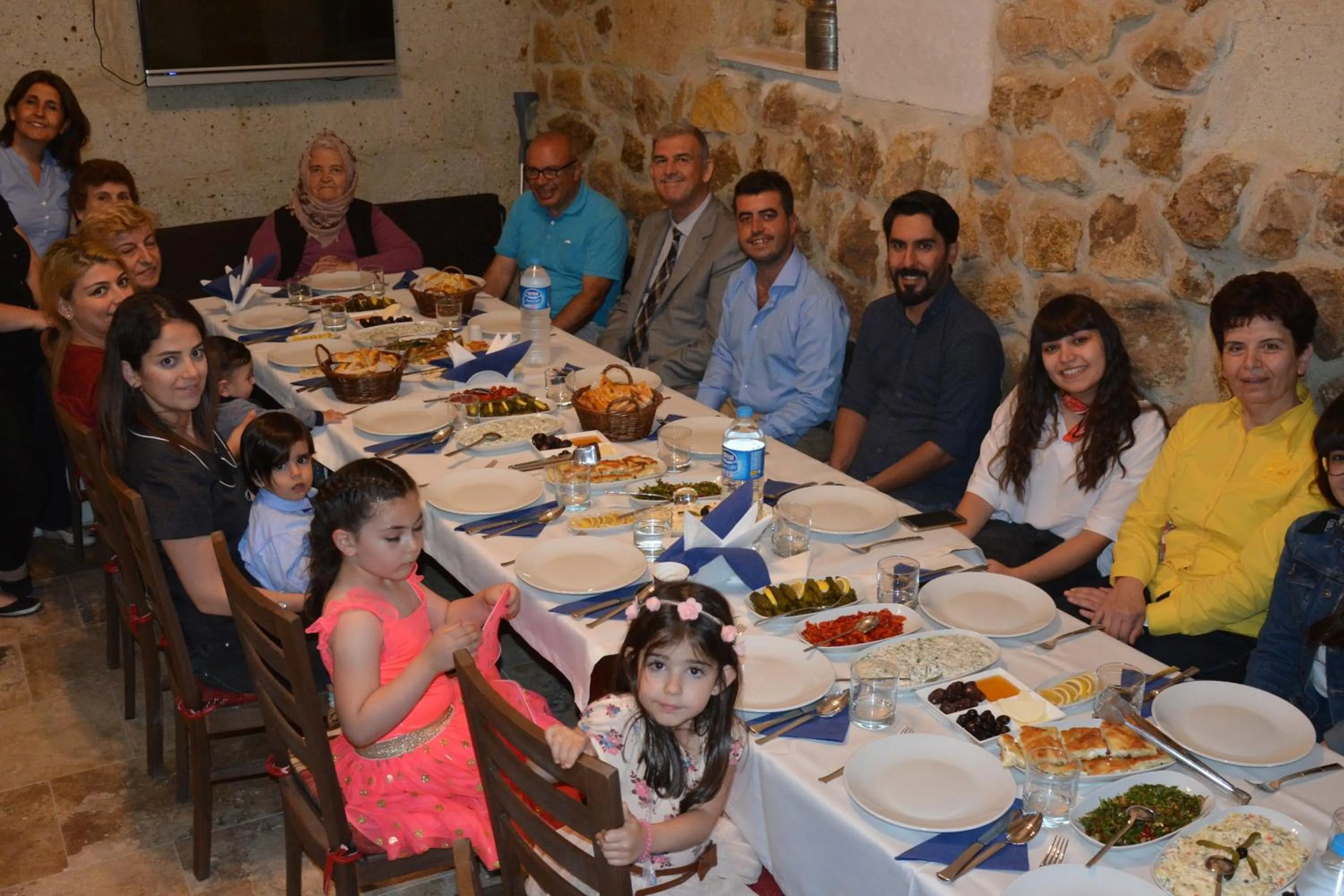 People in Yoruk Stone House
