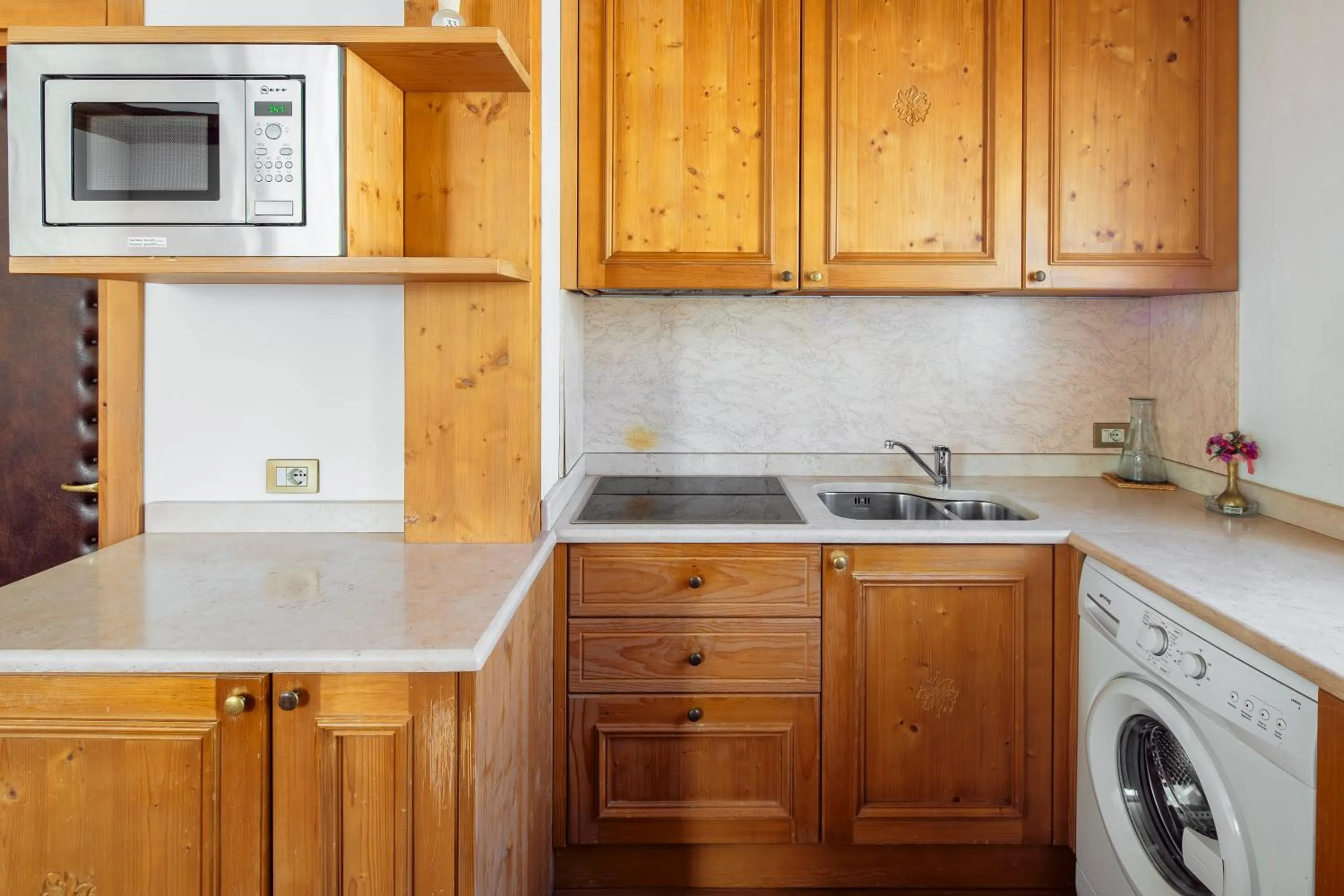 Kitchen or kitchenette in Barisetti Sport Hotel