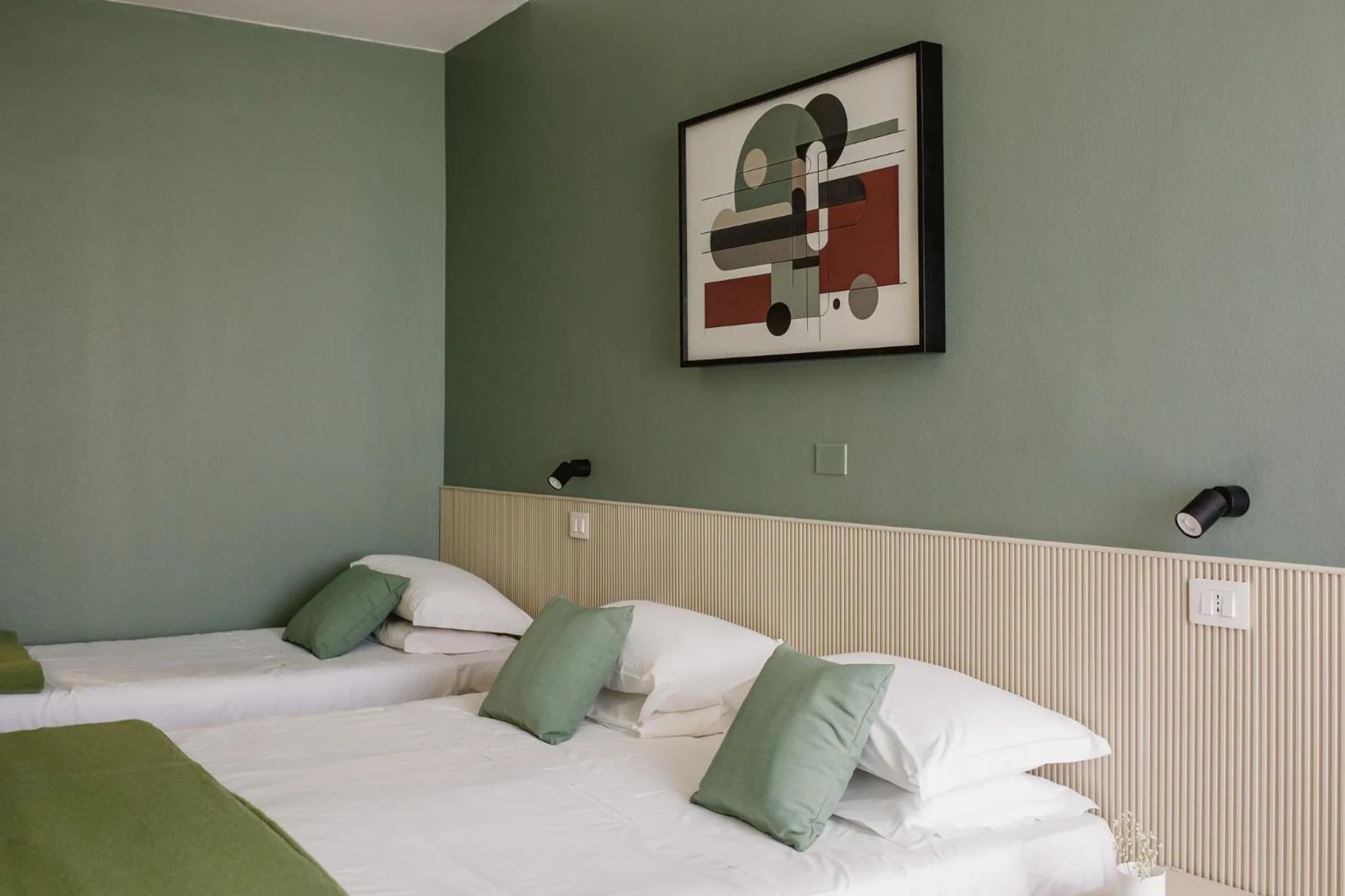 Bed in Hotel San Marco Sestola