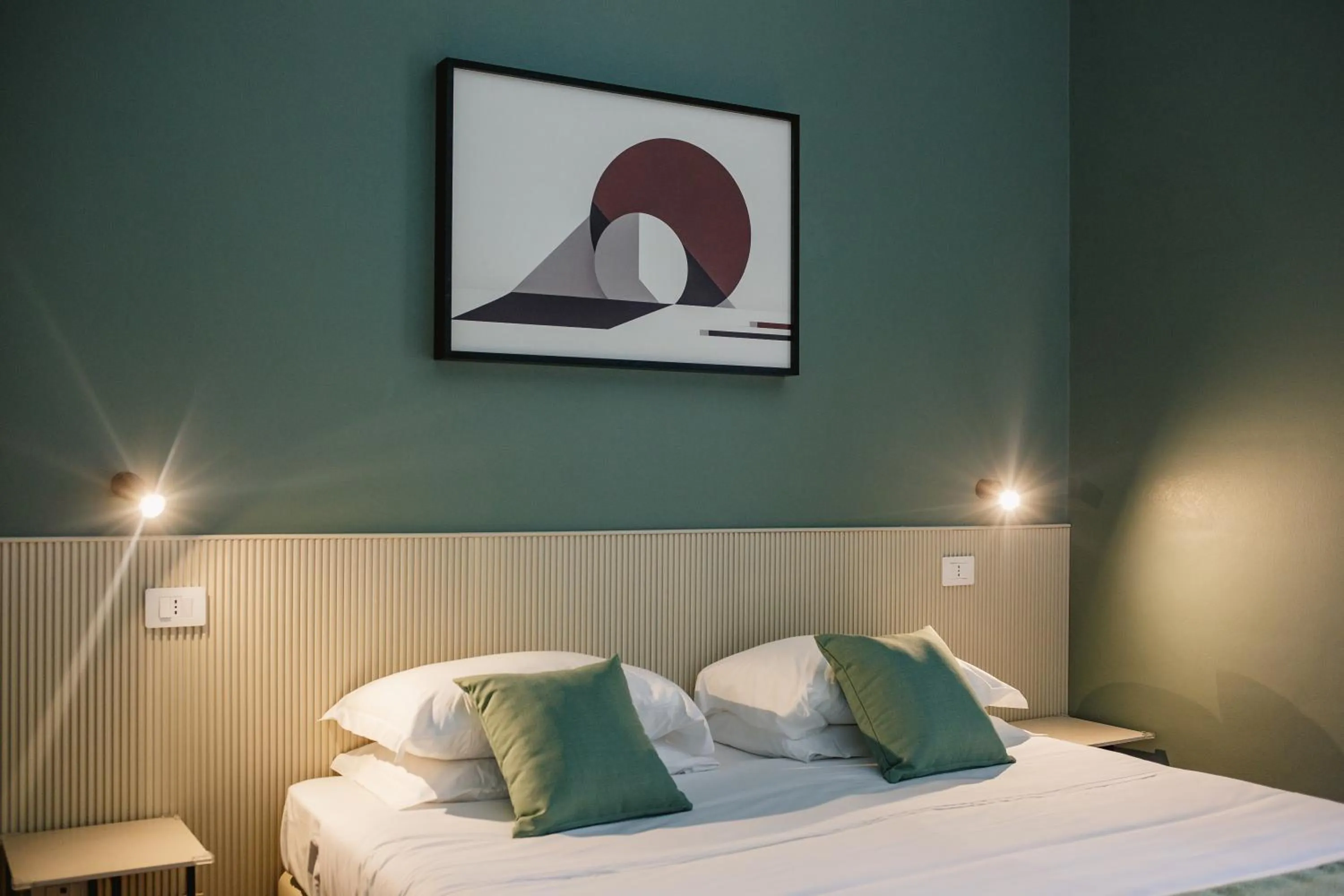 Bed in Hotel San Marco Sestola