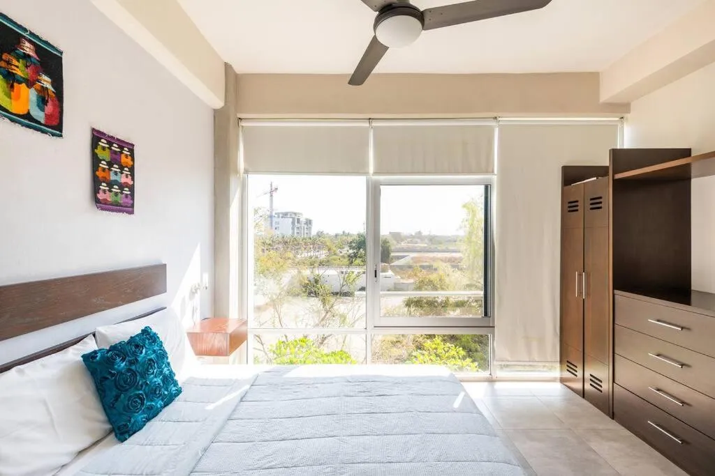 Bed in Departamento en Nuevo Vallarta