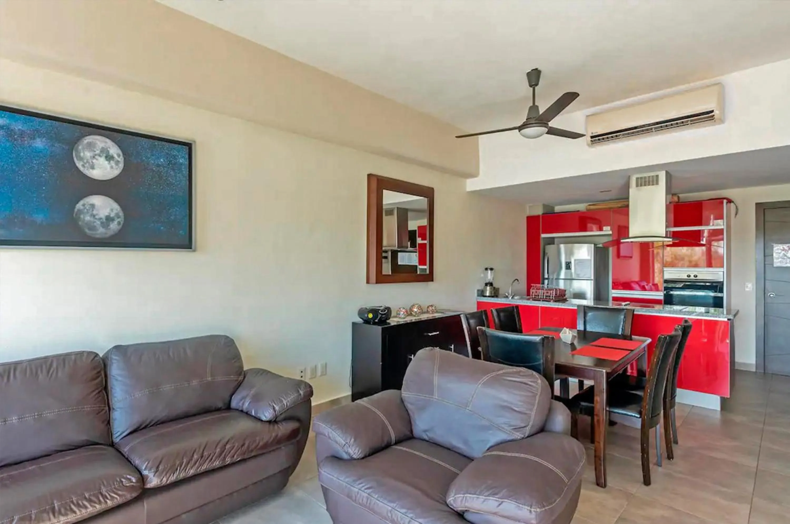 Living room in Departamento en Nuevo Vallarta