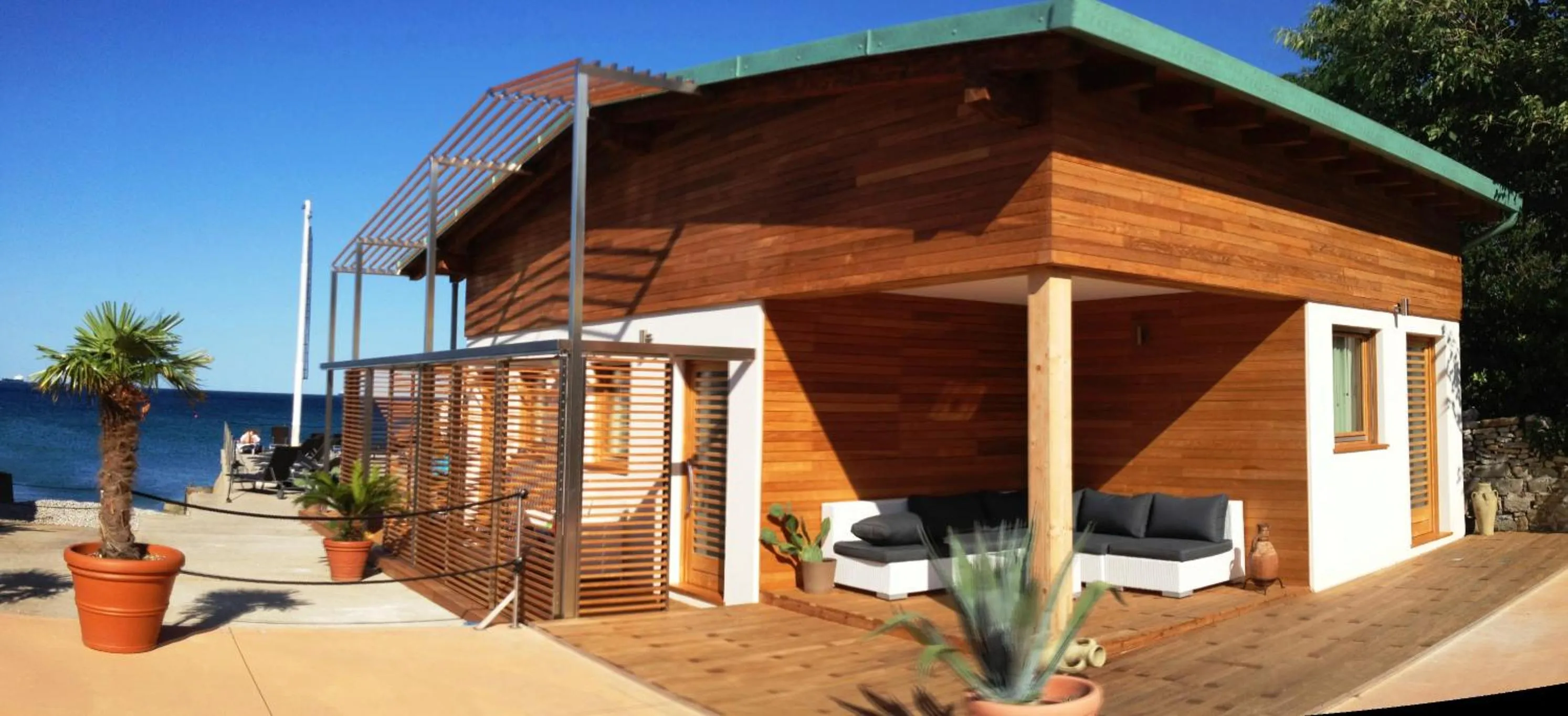 Property building in Tre Merli Beach Hotel