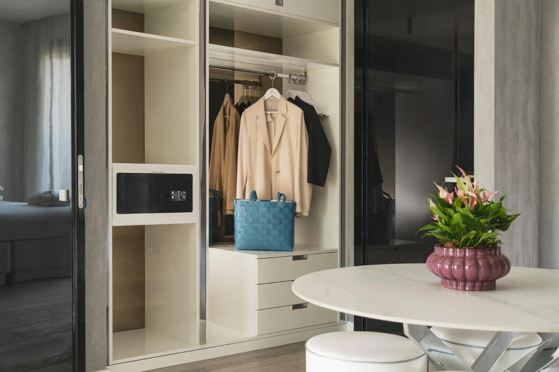 wardrobe in The Promenade Luxury Wellness Hotel