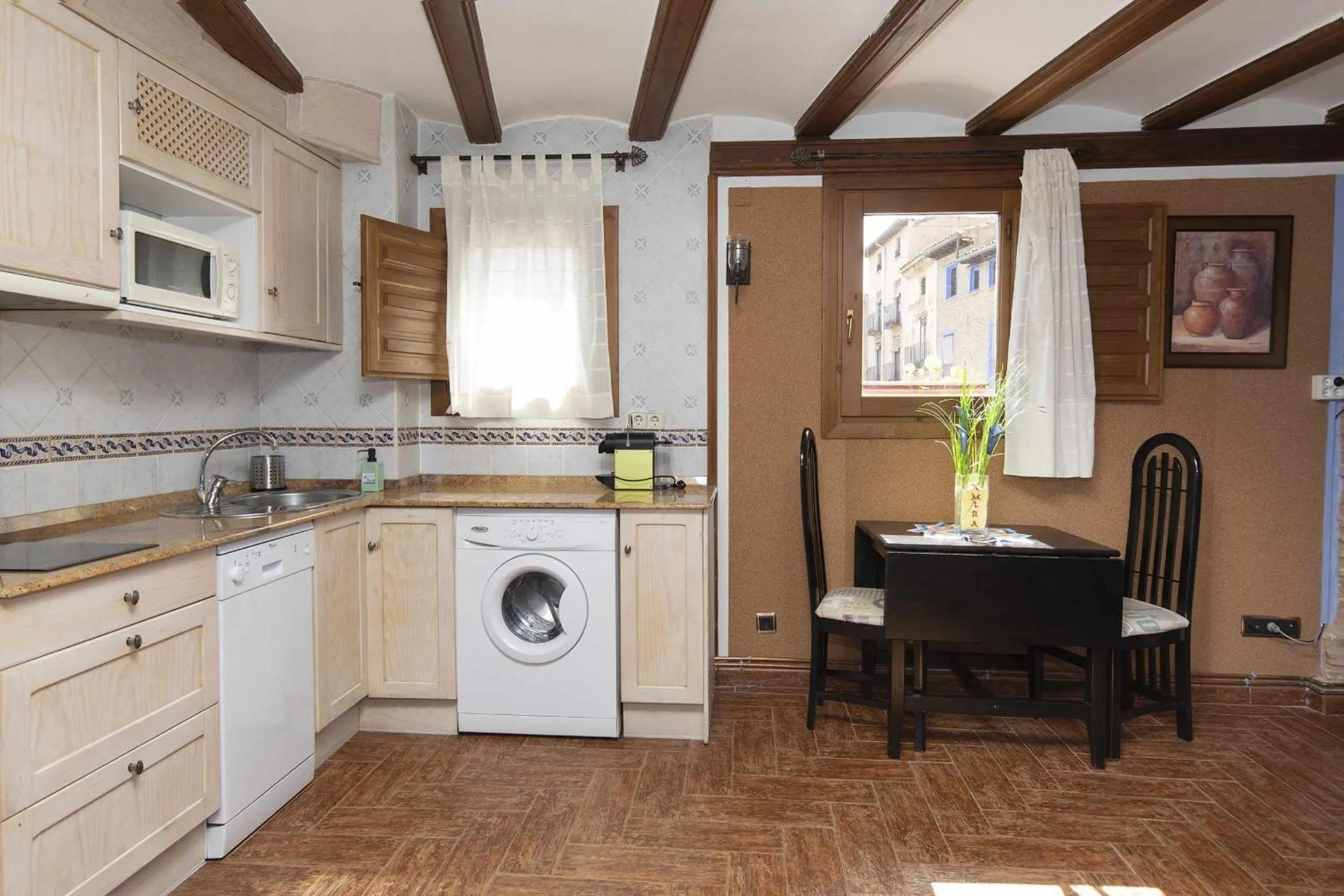 Kitchen or kitchenette in Hotel Apartamentos Melihah