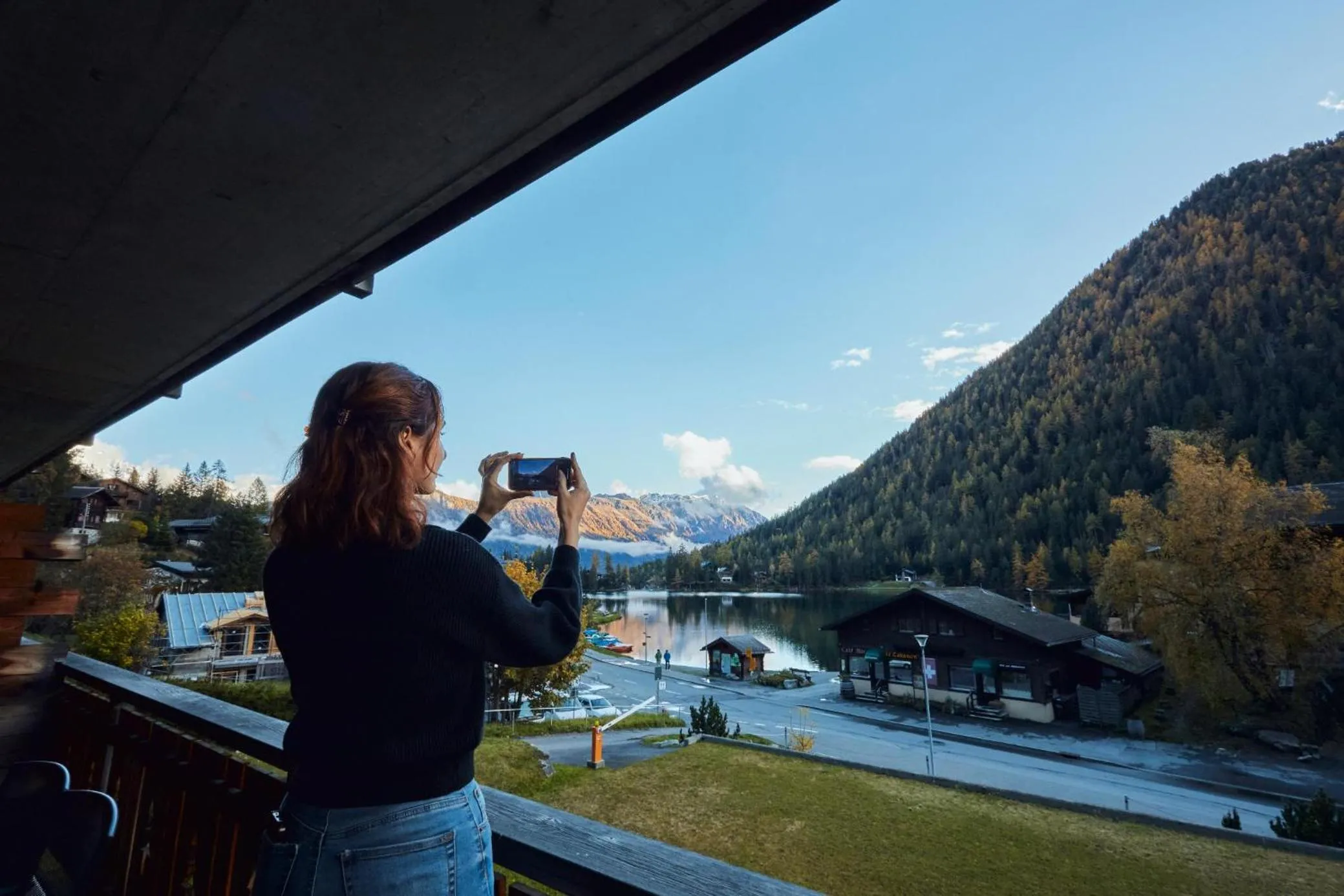 Natural landscape in Au Vieux Champex