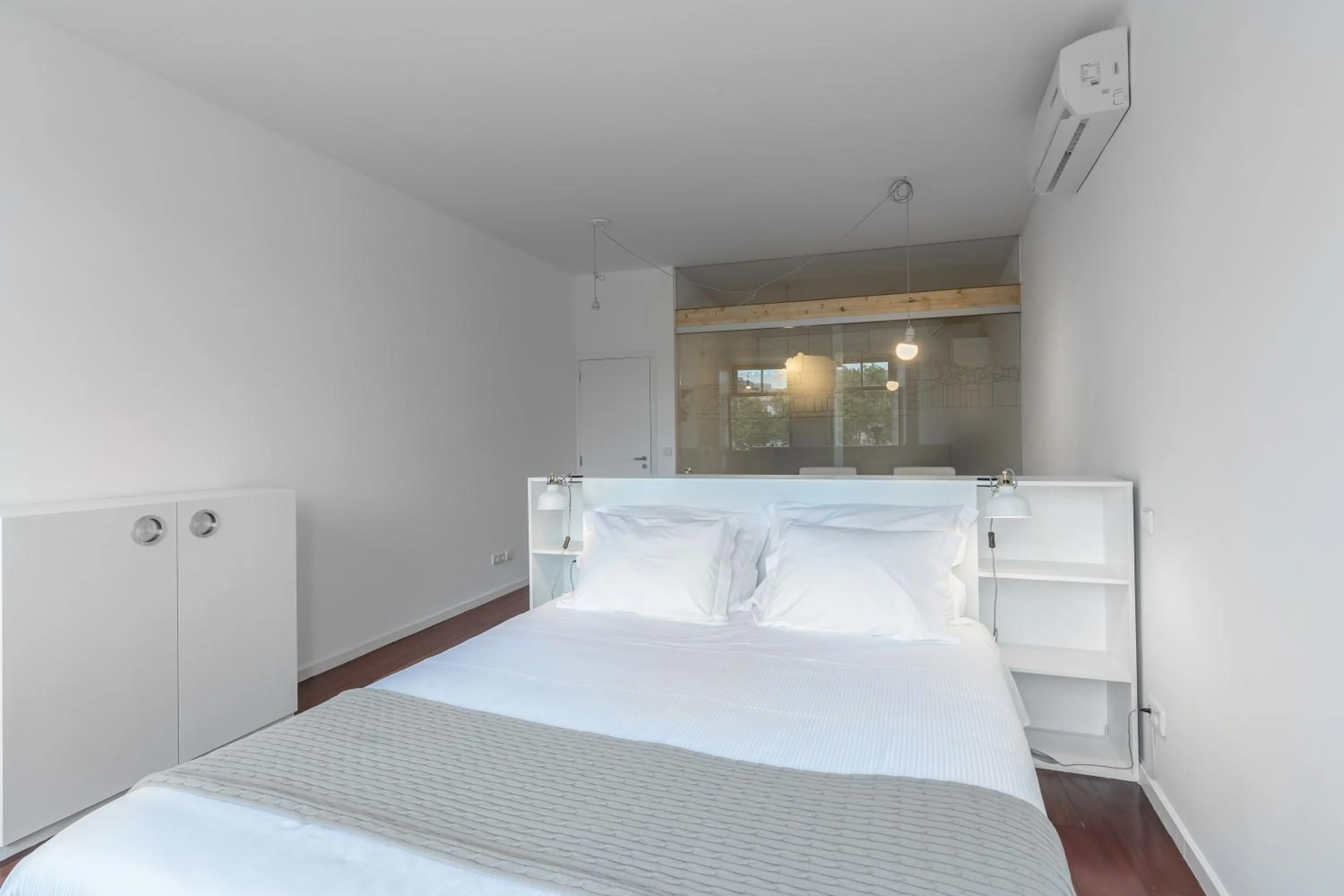 Living room, Bed in Goabio apartments 2 river view