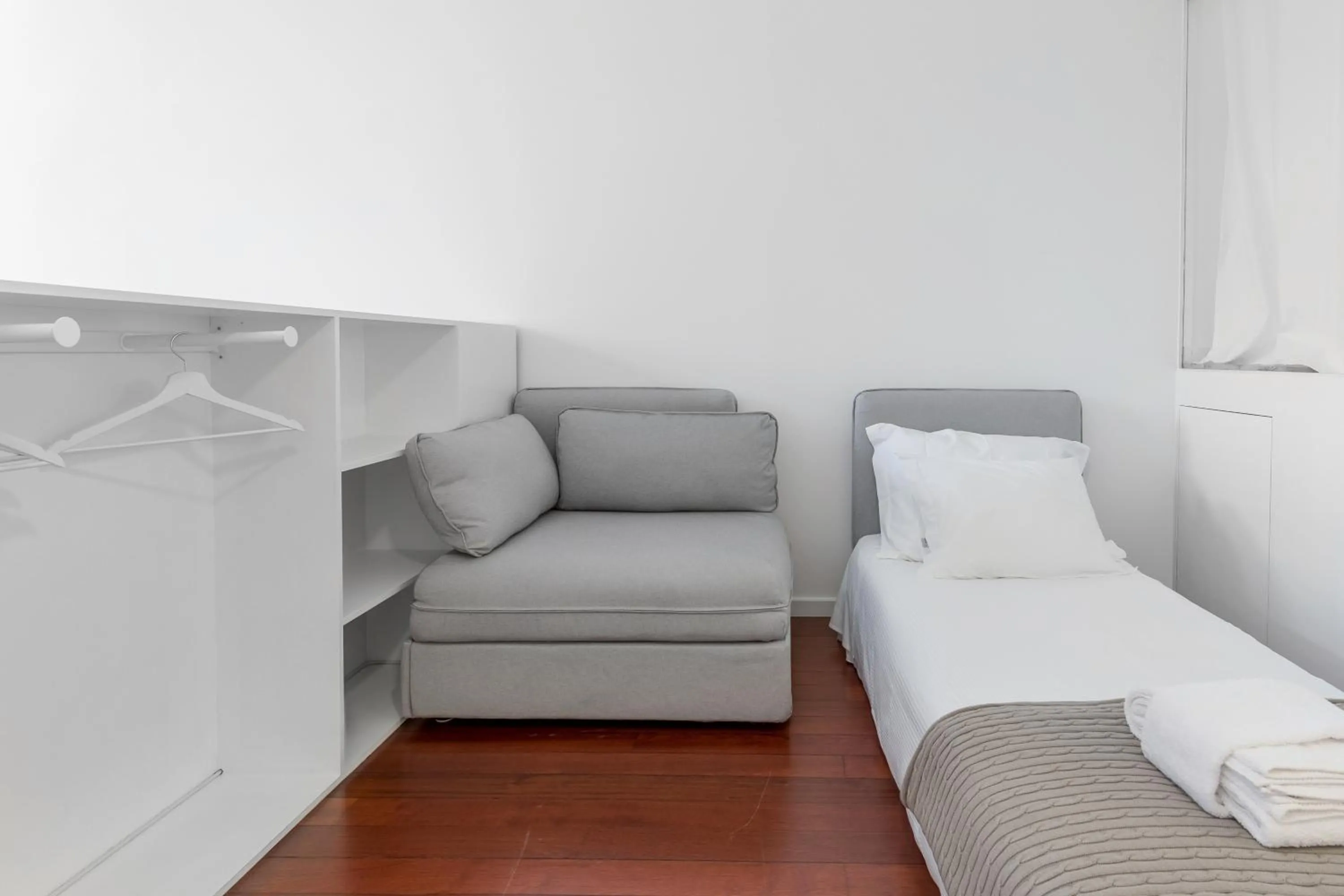 Living room, Bed in Goabio apartments 2 river view