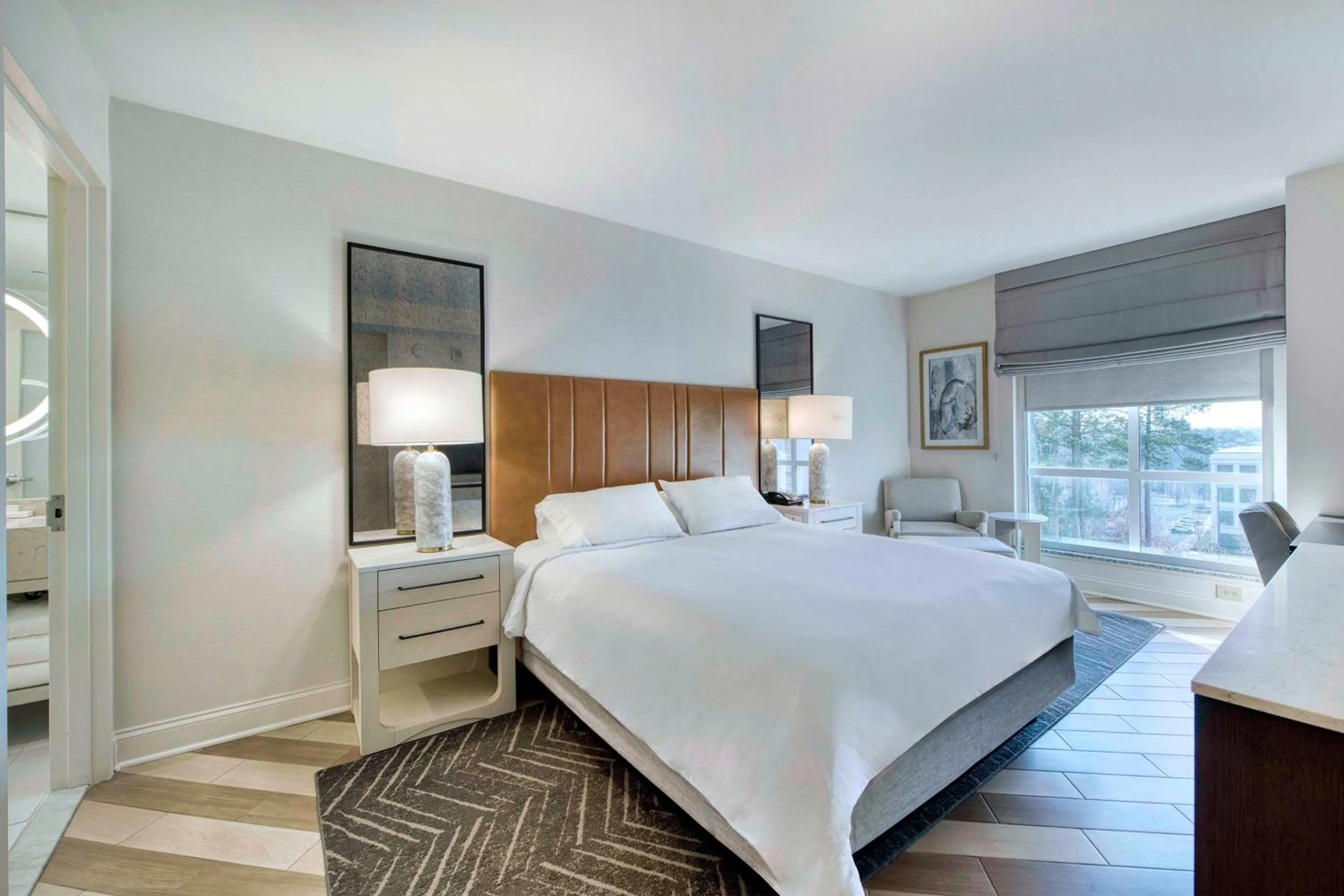 Bed in Embassy Suites by Hilton Raleigh Durham Airport Brier Creek