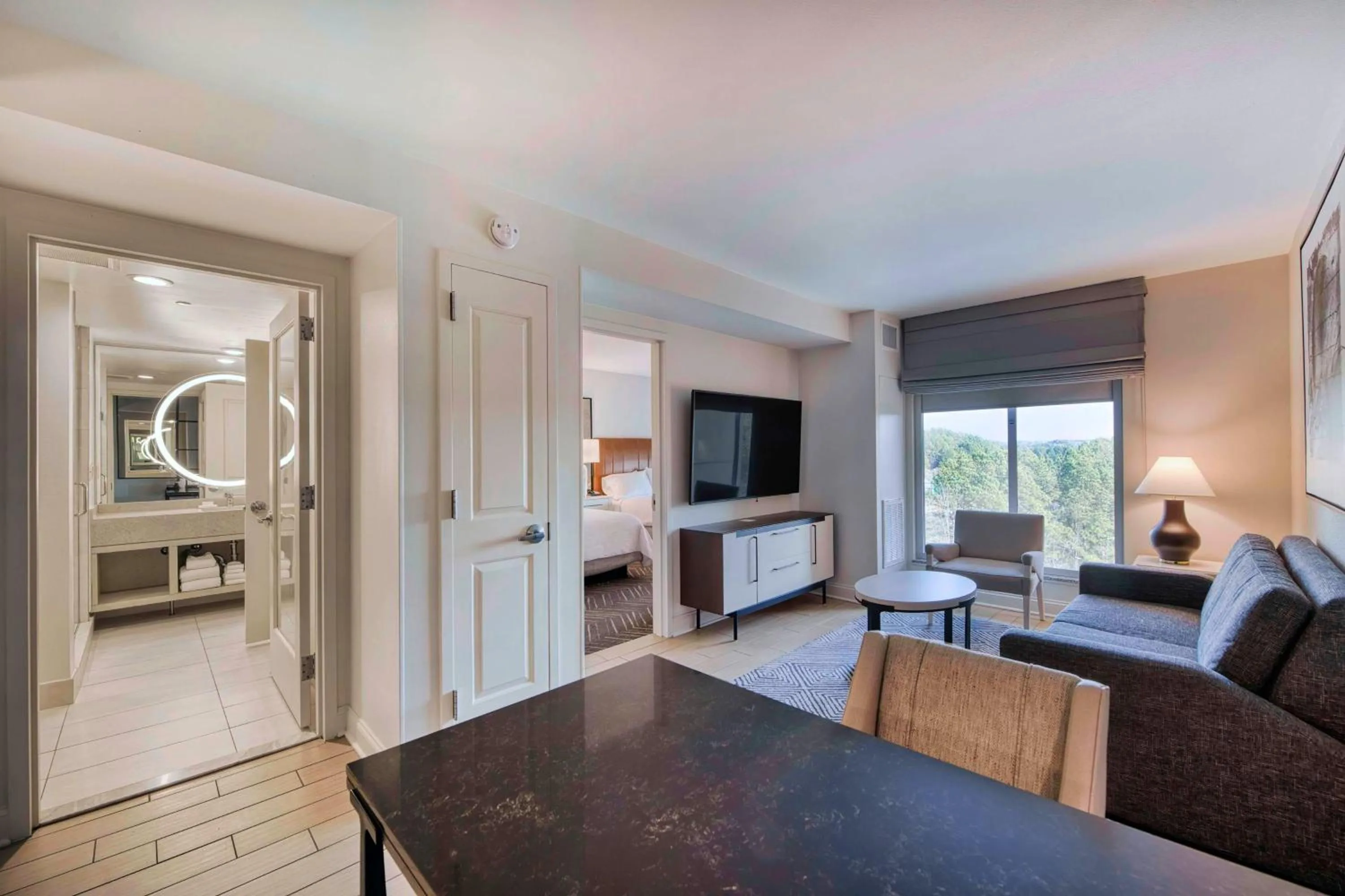 Living room in Embassy Suites by Hilton Raleigh Durham Airport Brier Creek