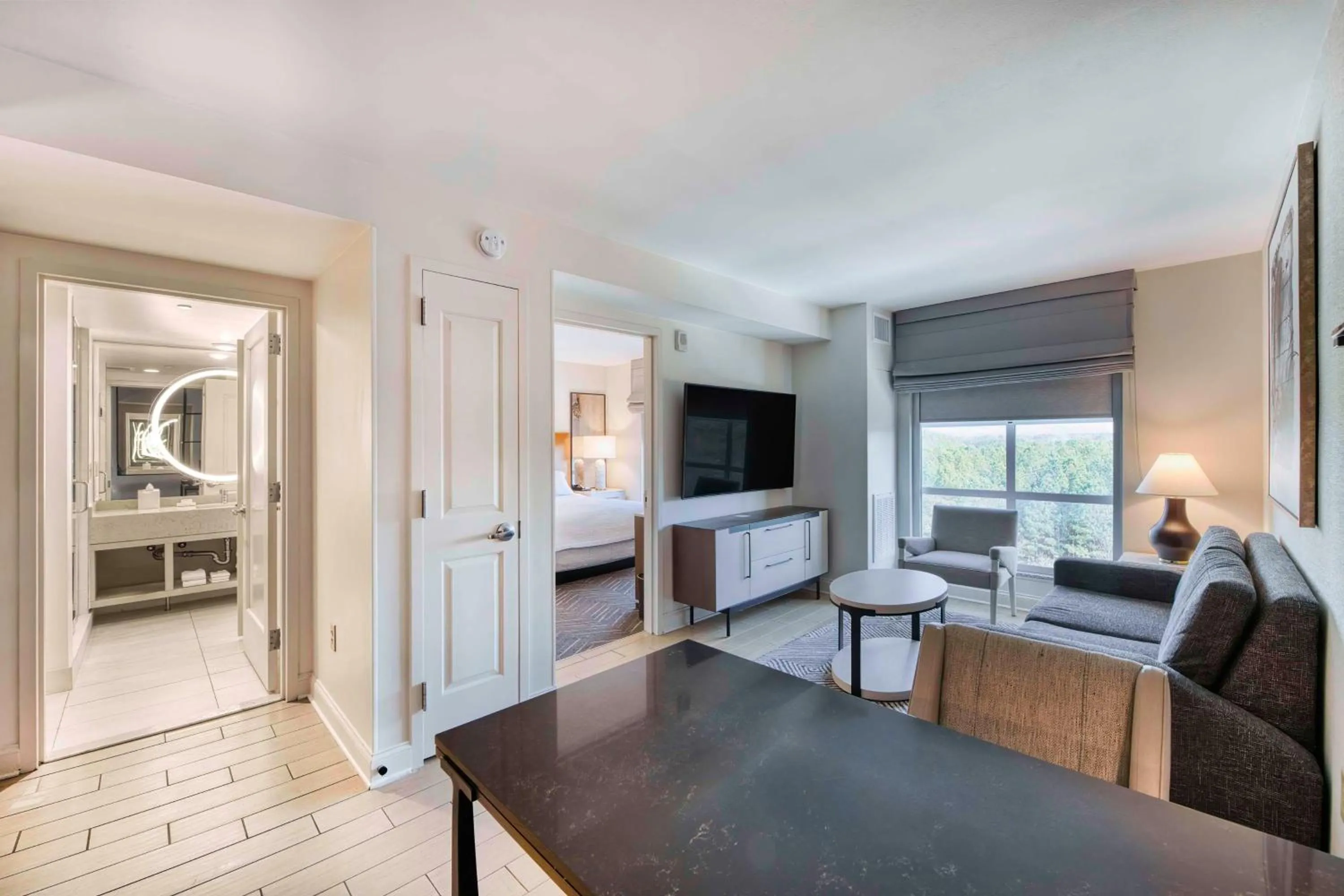 Living room in Embassy Suites by Hilton Raleigh Durham Airport Brier Creek