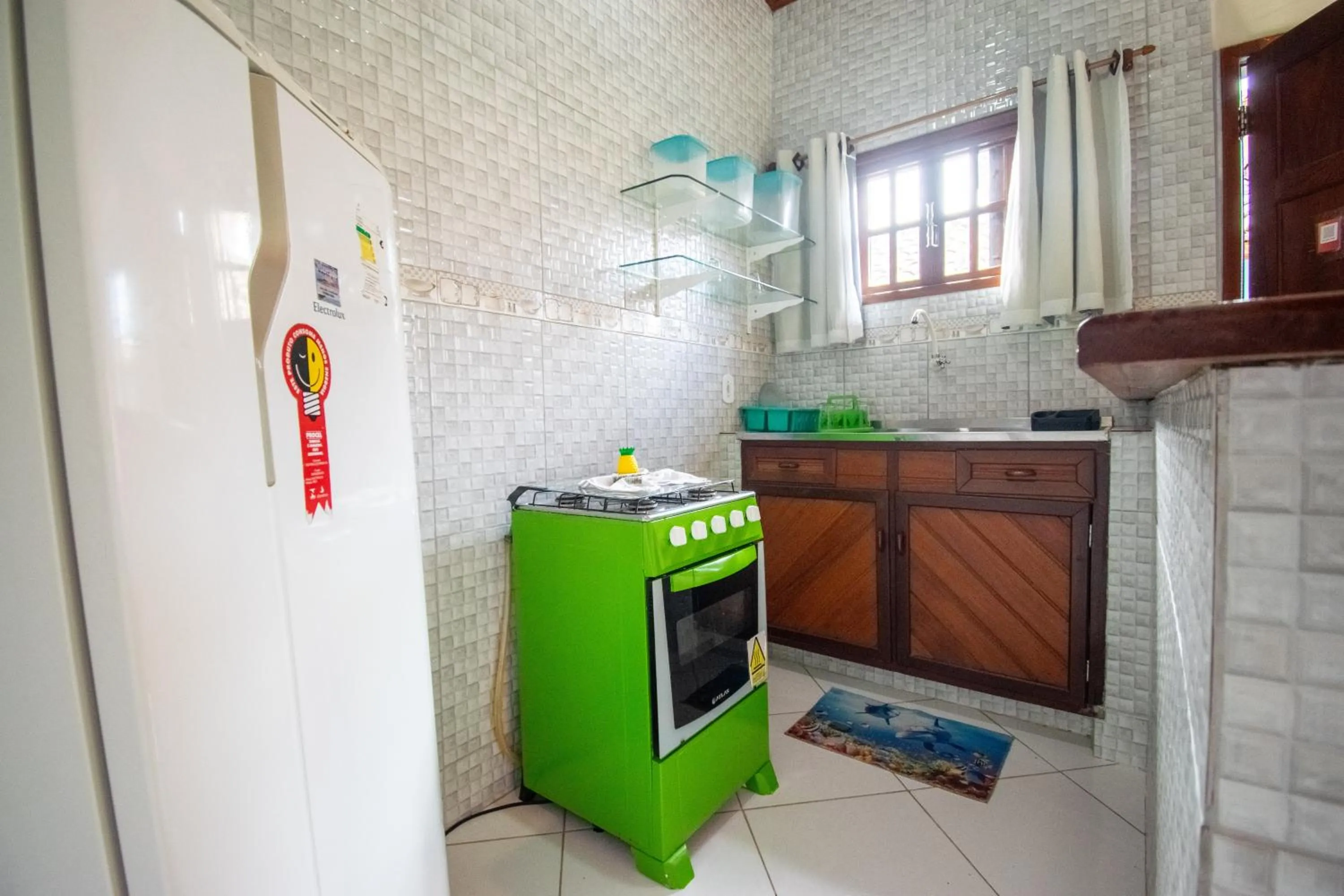 Kitchen or kitchenette in Flats Tartaruga Búzios