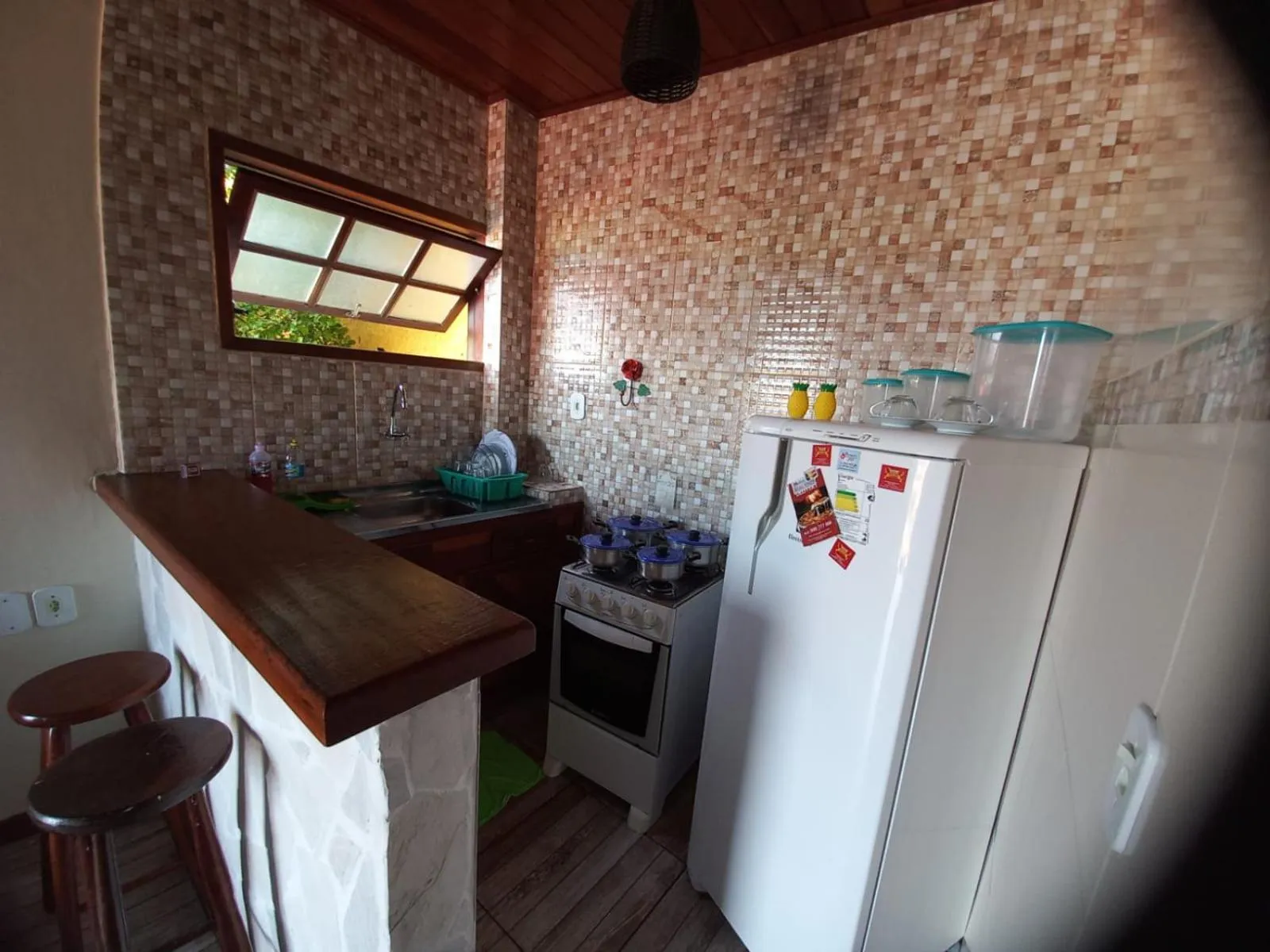 Kitchen or kitchenette in Flats Tartaruga Búzios
